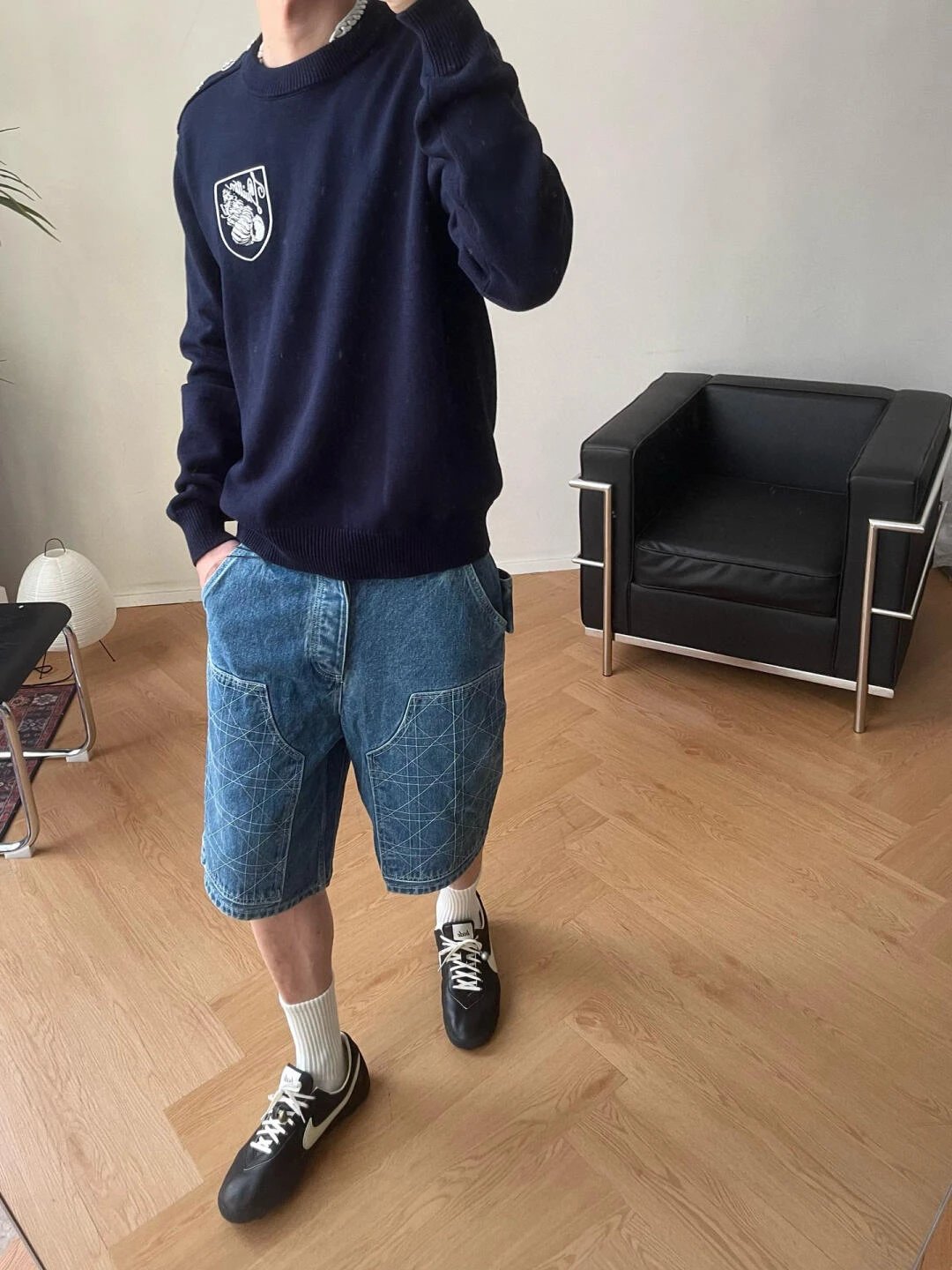 Item ID 8246 Advanced customization - Same style as Wang Jiaer - Navy conch embroid