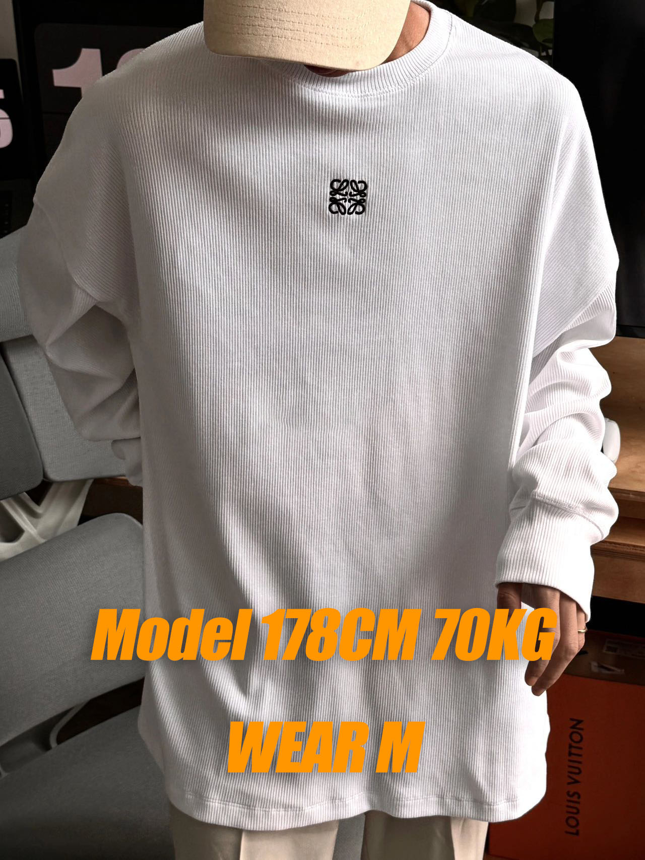 thtLothtethtwthte Ribbed fabric long sleeves