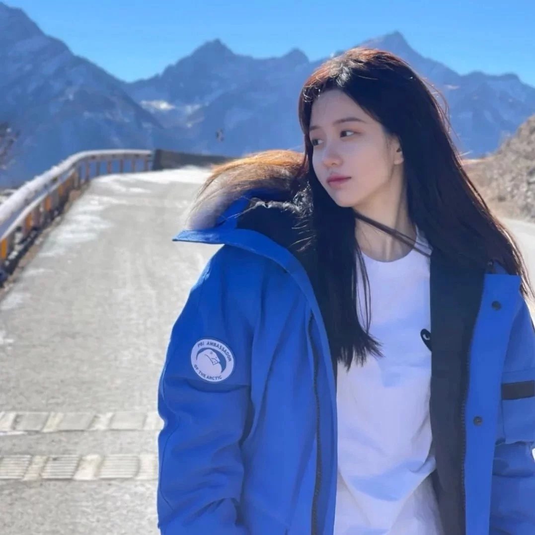 Item ID 8115 Goose brand -01 Expedition short down jacket -( Original wolf hair - F