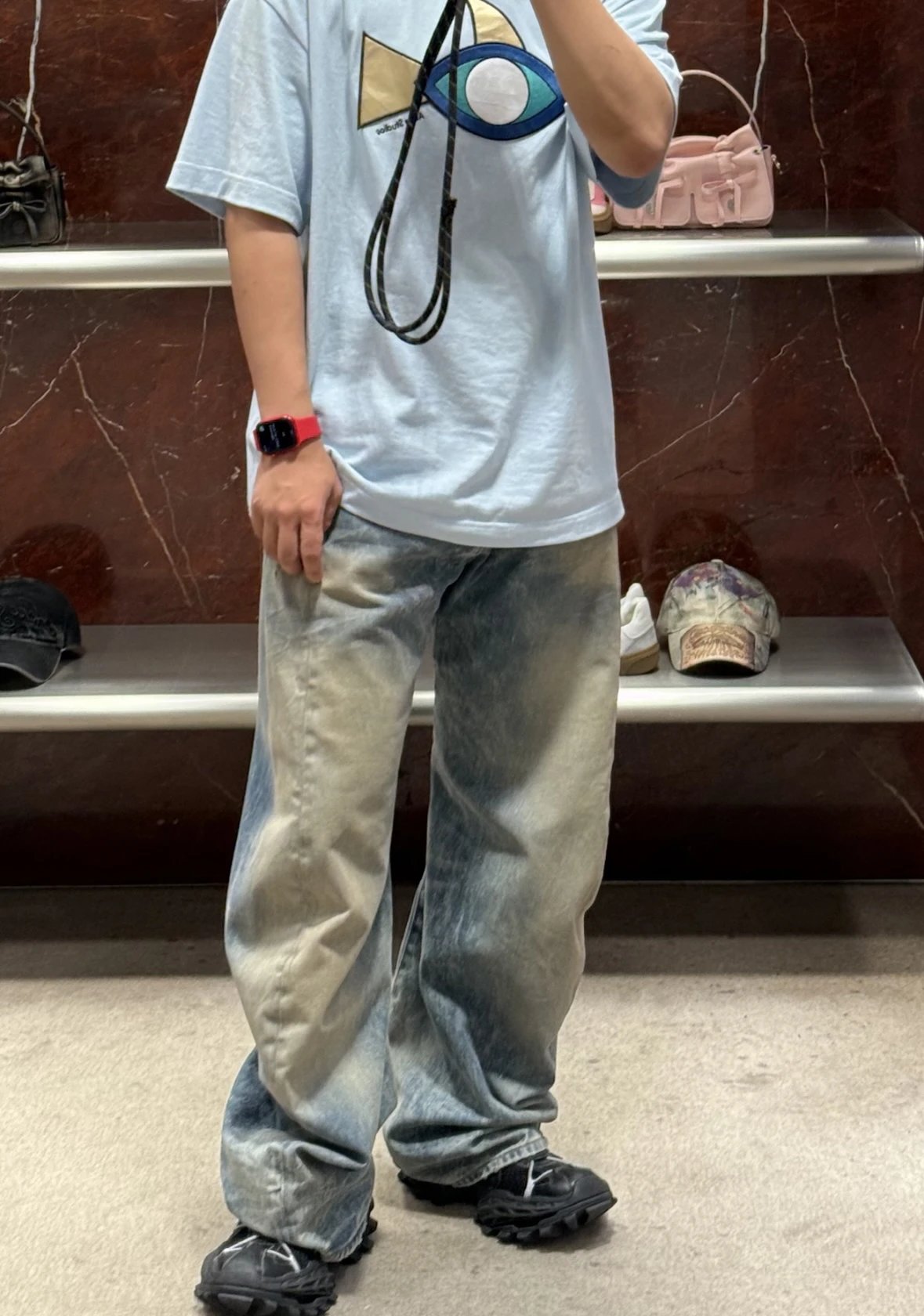 Item ID 8337 Acne Studios-FW252006m _Heavy duty Washed_ Loose Low Waist Wide Leg Cu