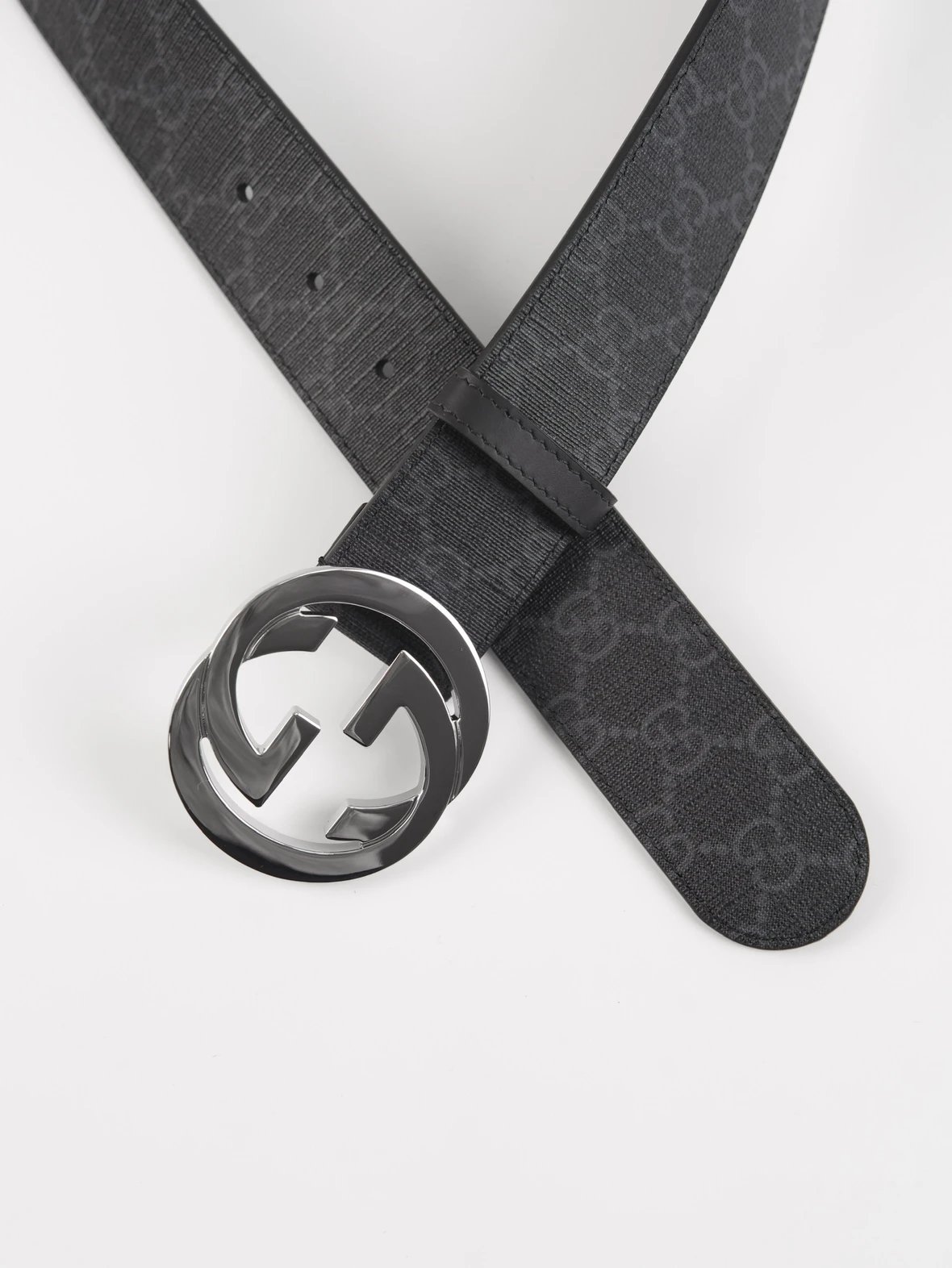 Item ID 8397 GUCC1 pair G“ High-end hardware ” Canvas leather belt with buckle - Me