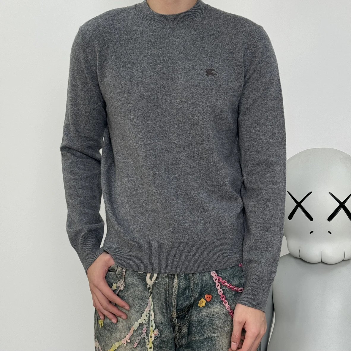 Item ID 8074 BBR Cashmere wool crew neck sweater “90% wool ➕10% Cashmere ”- Basulan