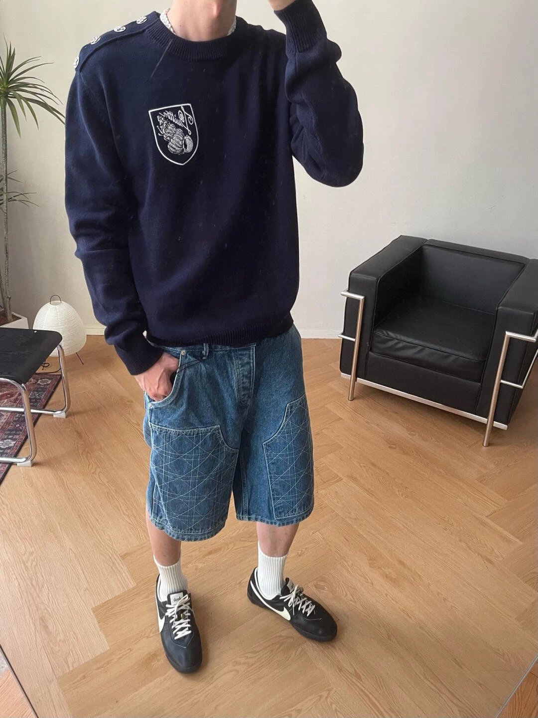 Item ID 8246 Advanced customization - Same style as Wang Jiaer - Navy conch embroid