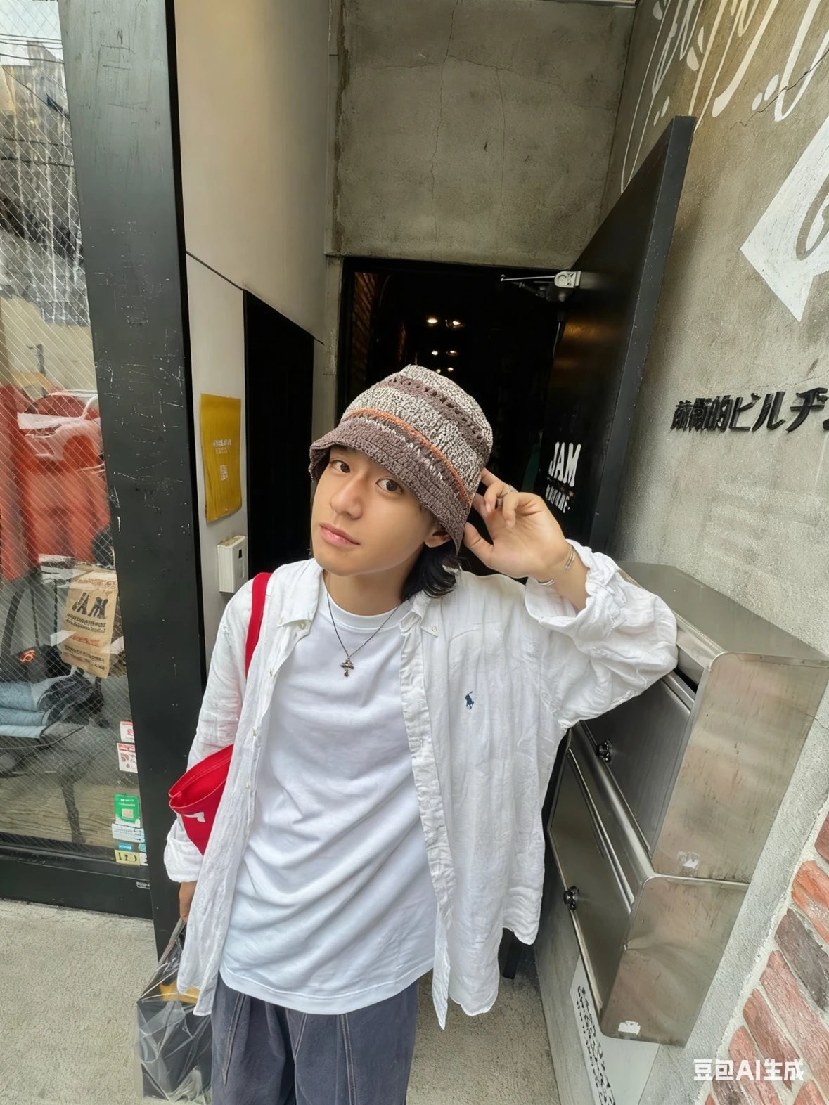 Item ID 8224 Ralph SS25 pony logo embroidered long sleeved cotton linen shirt - bla