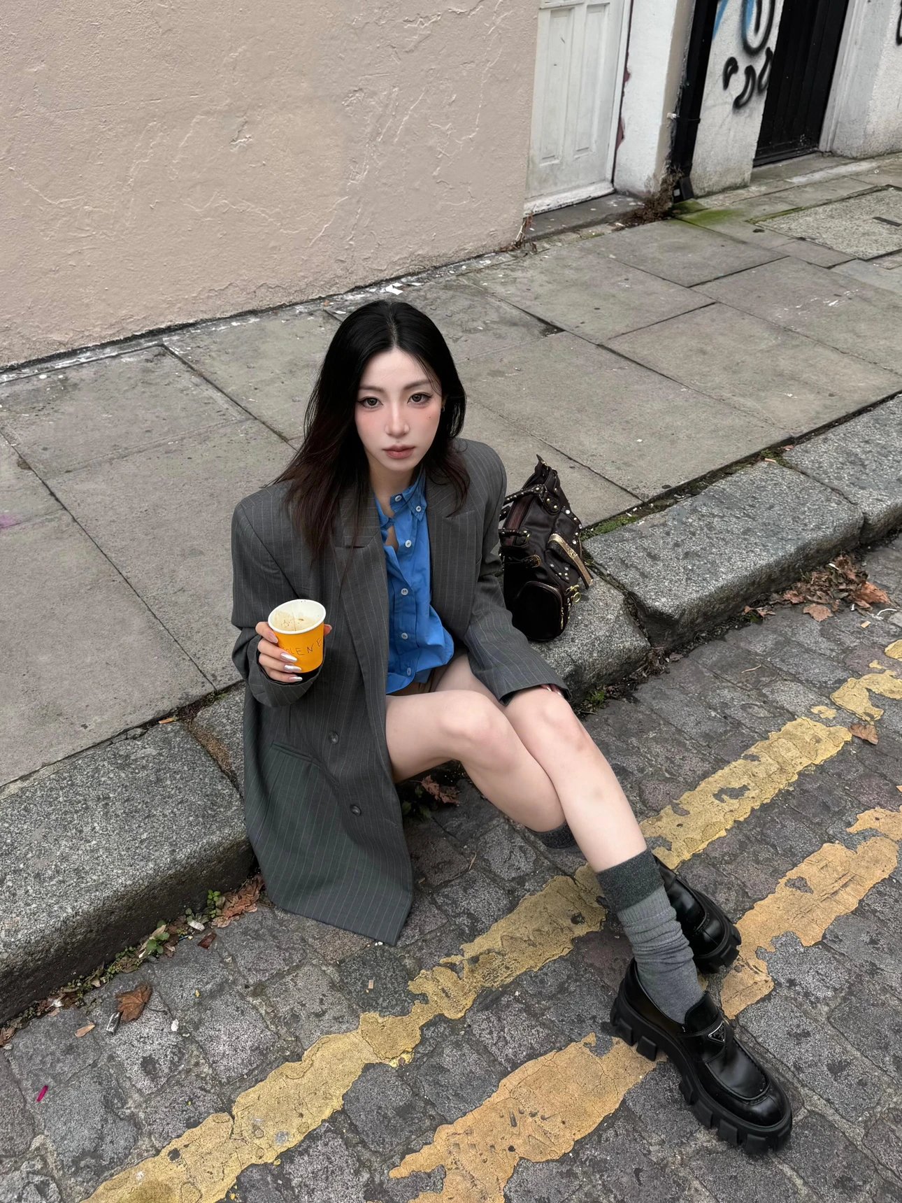 Item ID 8220 M1uM1u-Mumu-2022ss-Klein Blue Shirt - Tencel Cotton Fabric - Poplin Sh