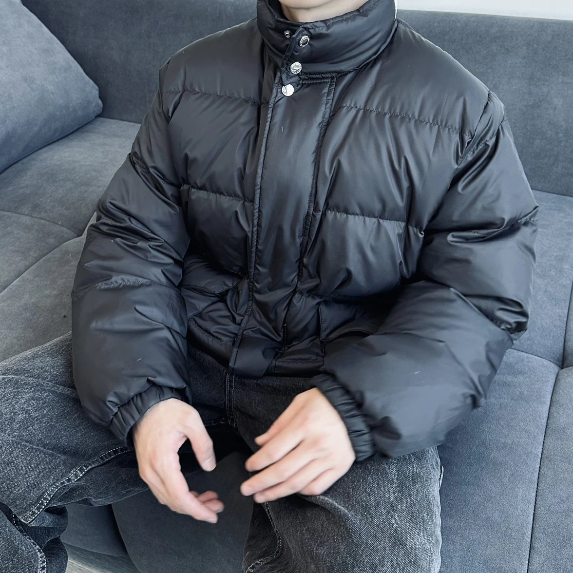 Item ID 8130 McQueen-2023FW - Stand up Down Jacket - Back Collar with Inked Letter