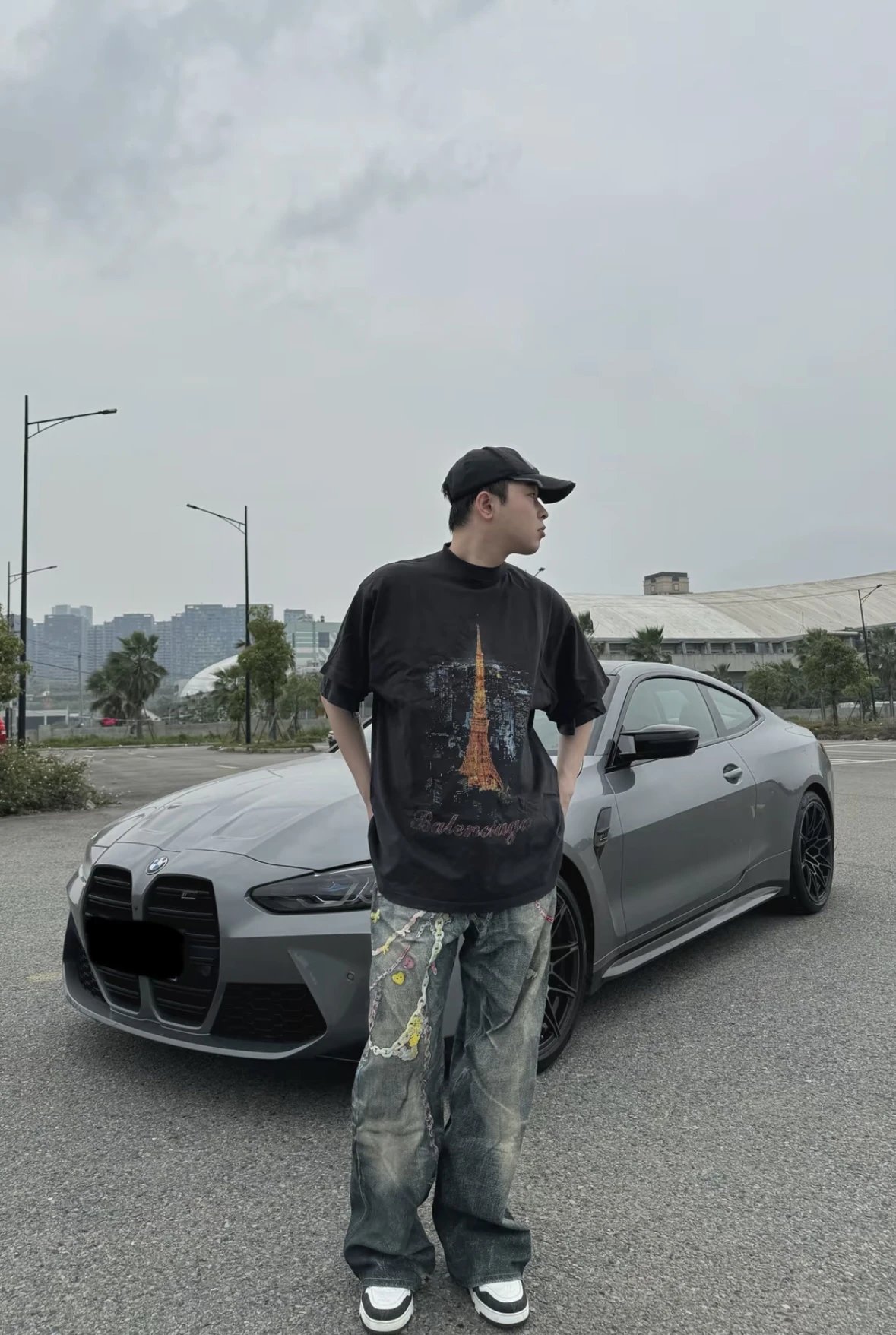 Item ID 8338 Acne-Studios-SS25 candy chain 3D printed jeans -“ full color 3D Conley