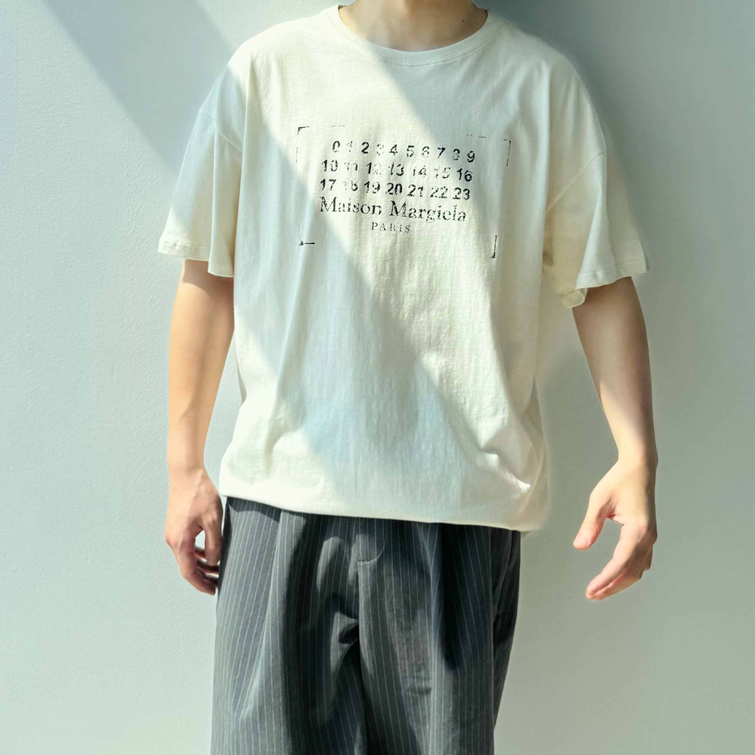 Item ID 8324 Ma1son-Margiela -2022ss-mm6- Blurred Box Calendar Printed Short Sleeve
