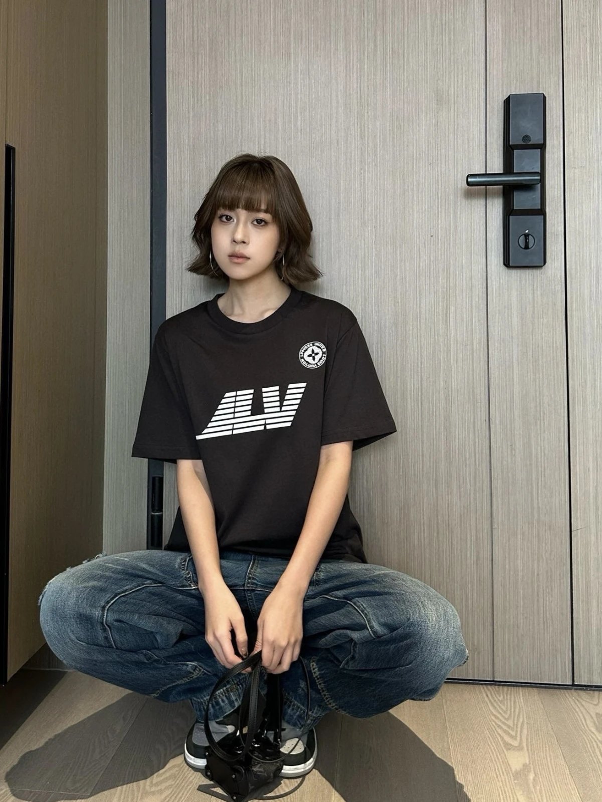 Item ID 8270 Advanced Customization -2022ss Earth Pattern Stripe Printed Short Slee