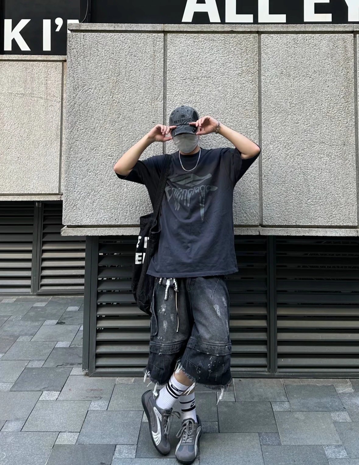 Item ID 8329 Paris 3M ruined short sleeves -“ Imported glue materials ” Oversized c