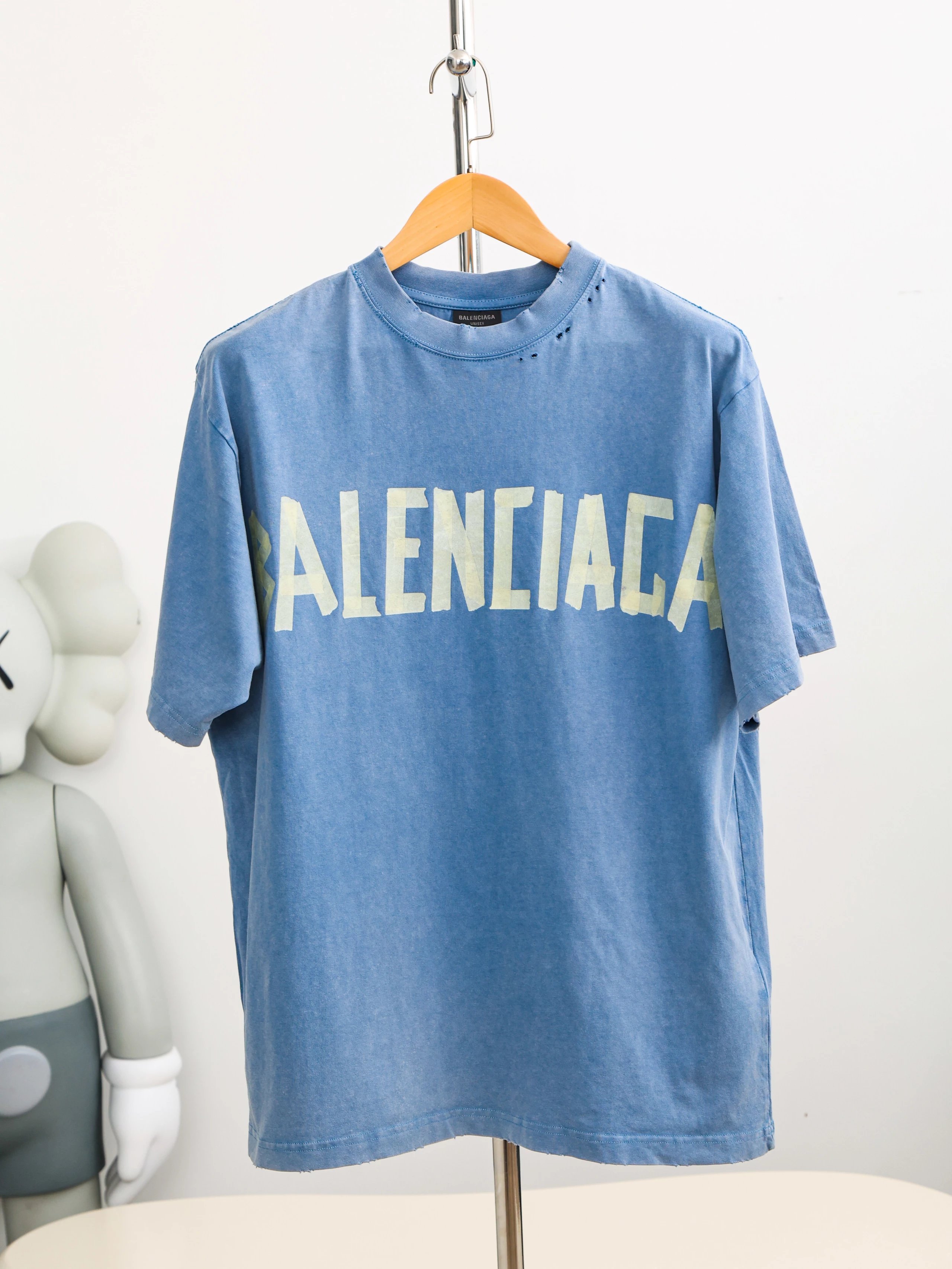 Item ID 8286 Balenci@ga- Paris 2024 SS Pattern Paper Series - Yellow Tape Printed S