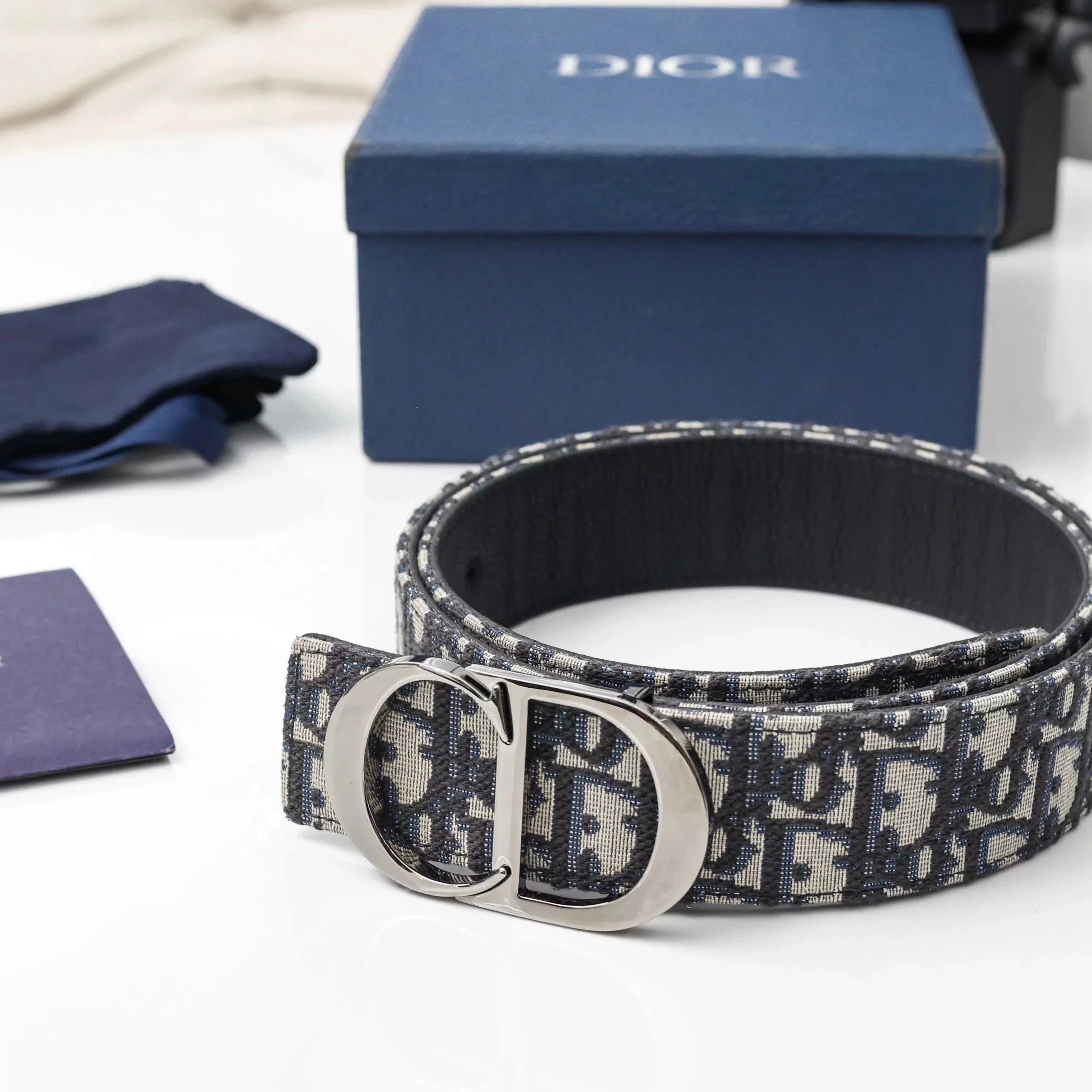 Item ID 8395 Dio-D Home - Full Print Vintage Series - Oblique Jacquard Letter Belt
