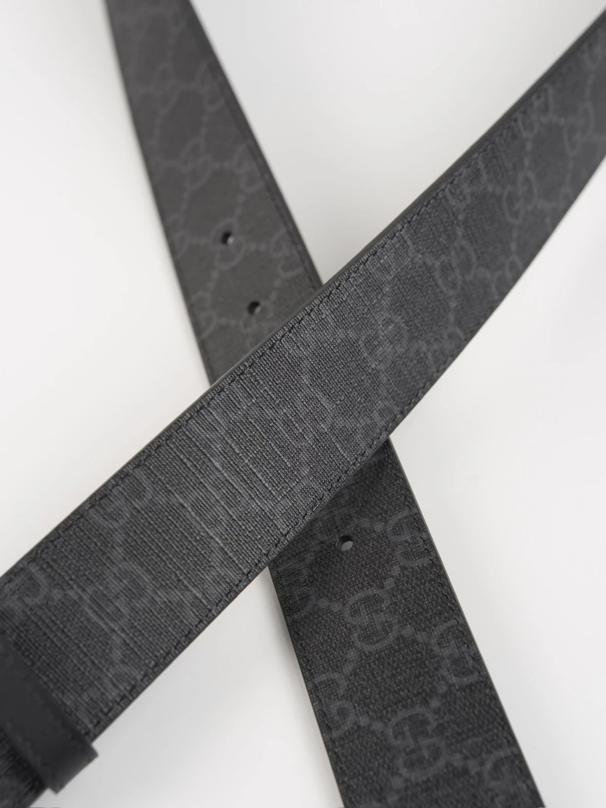 Item ID 8397 GUCC1 pair G“ High-end hardware ” Canvas leather belt with buckle - Me