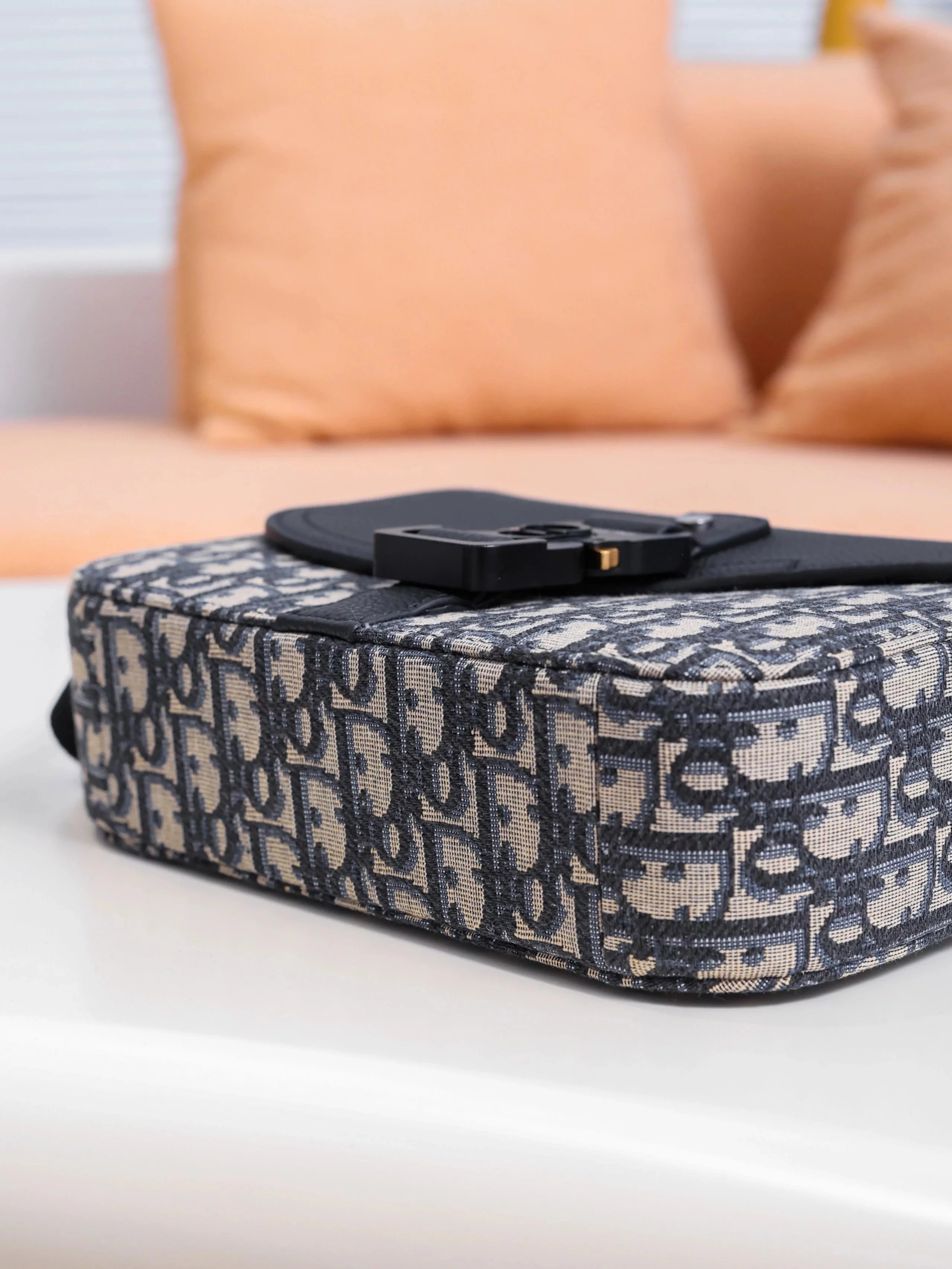 Item ID 8473 Dior-Oblique- Classic old flower canvas leather shoulder bag - Allover