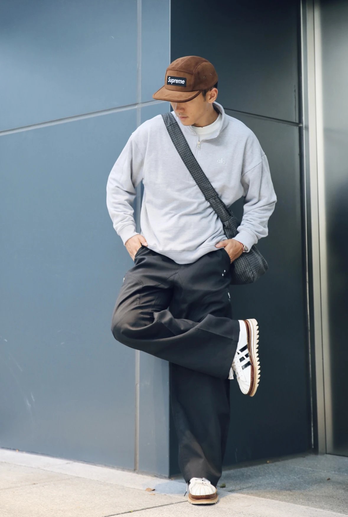 Item ID 8068 aloyoga-Accolade Stand collar solid color “65% cotton ➕35% polyester ”