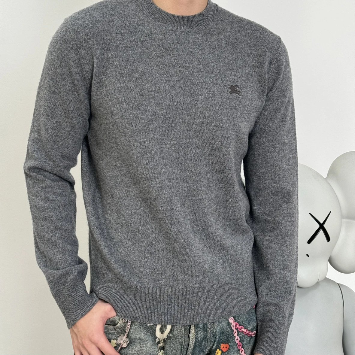 Item ID 8074 BBR Cashmere wool crew neck sweater “90% wool ➕10% Cashmere ”- Basulan