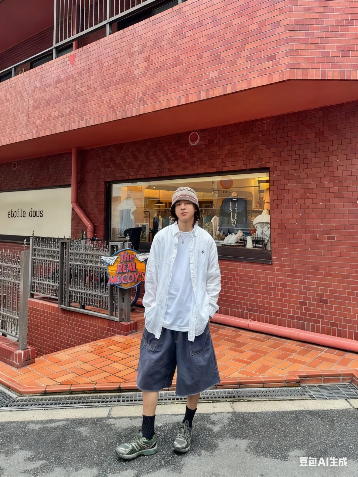 Item ID 8224 Ralph SS25 pony logo embroidered long sleeved cotton linen shirt - bla