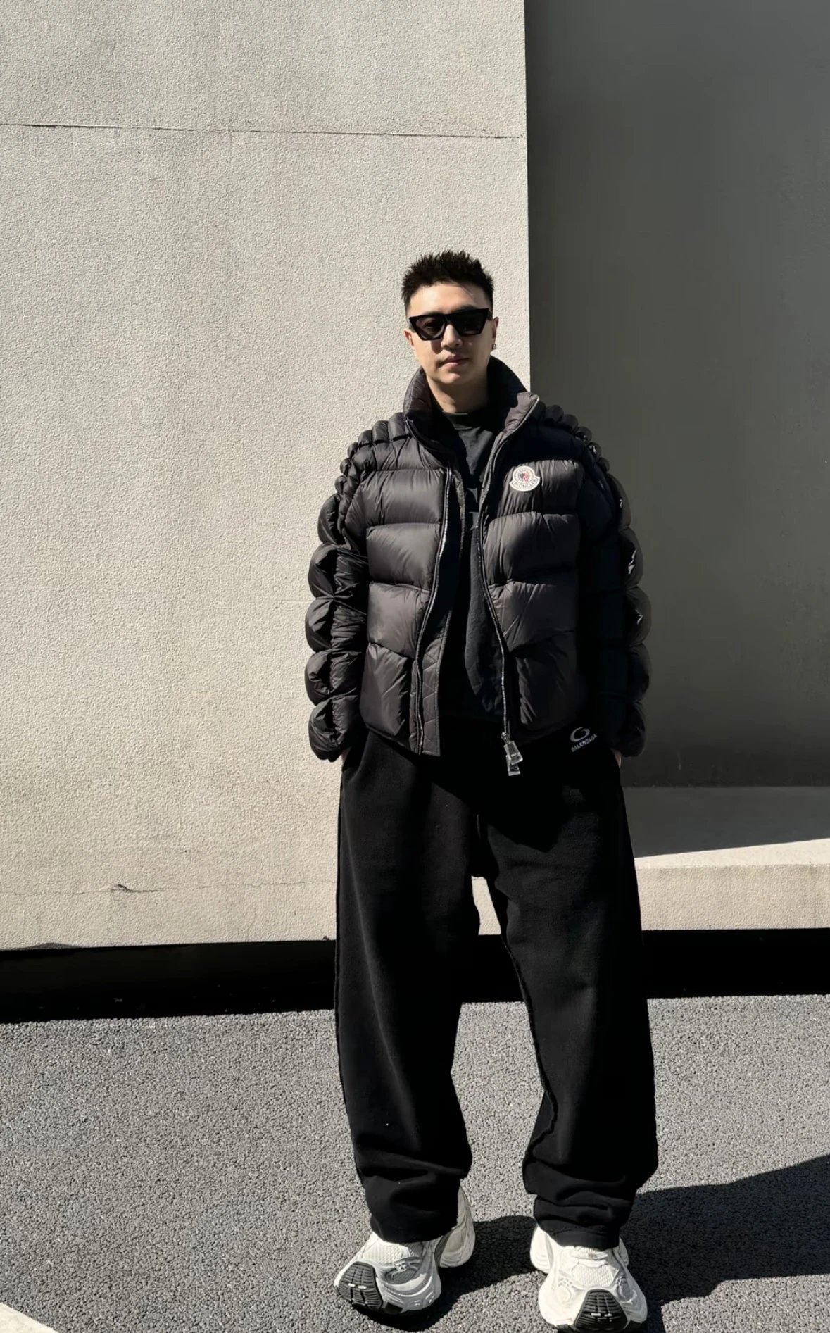 Item ID 8138 vest - long sleeves -Christopher-Raxxy- Joint model - stand collar zip