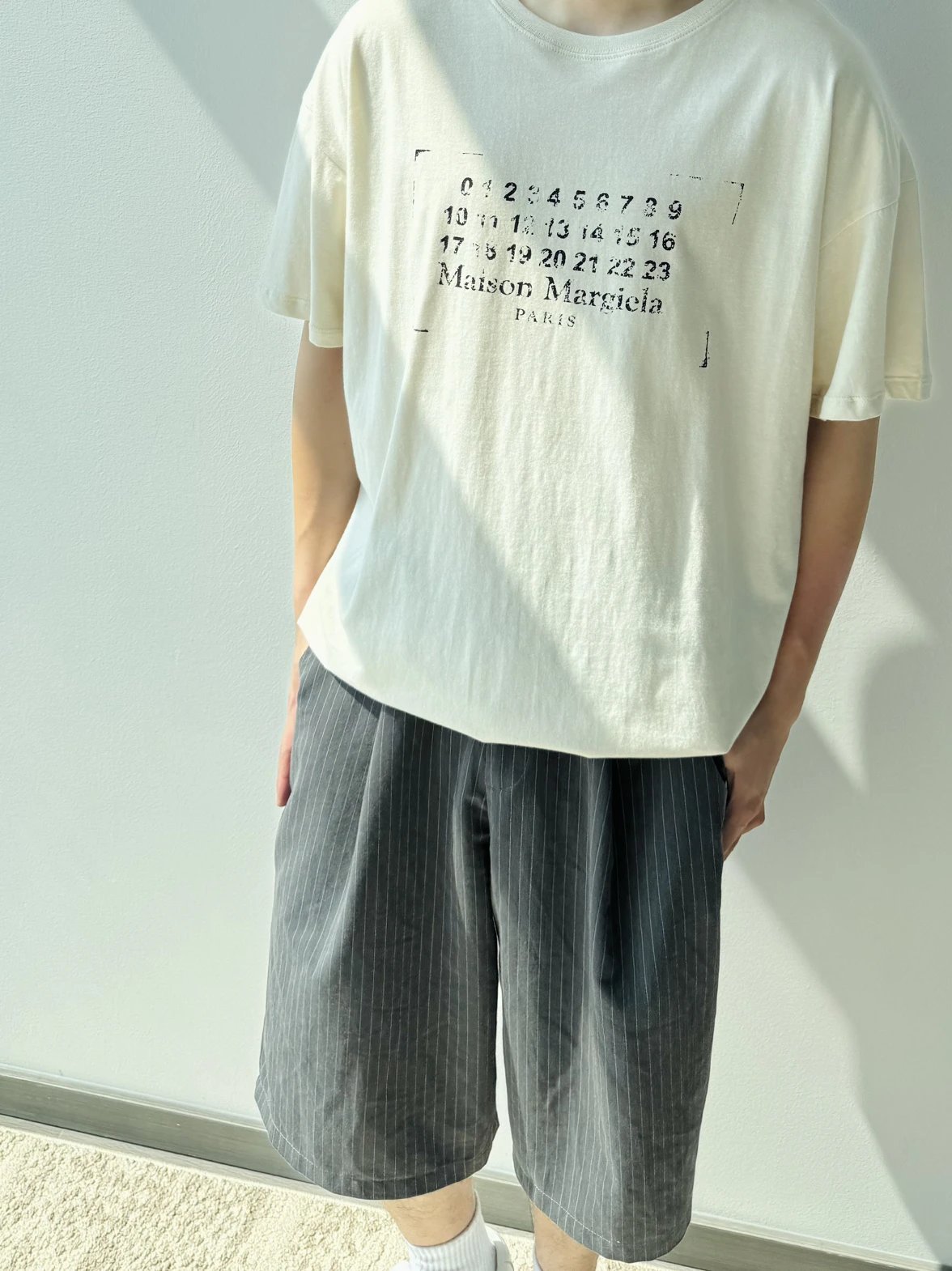Item ID 8324 Ma1son-Margiela -2022ss-mm6- Blurred Box Calendar Printed Short Sleeve