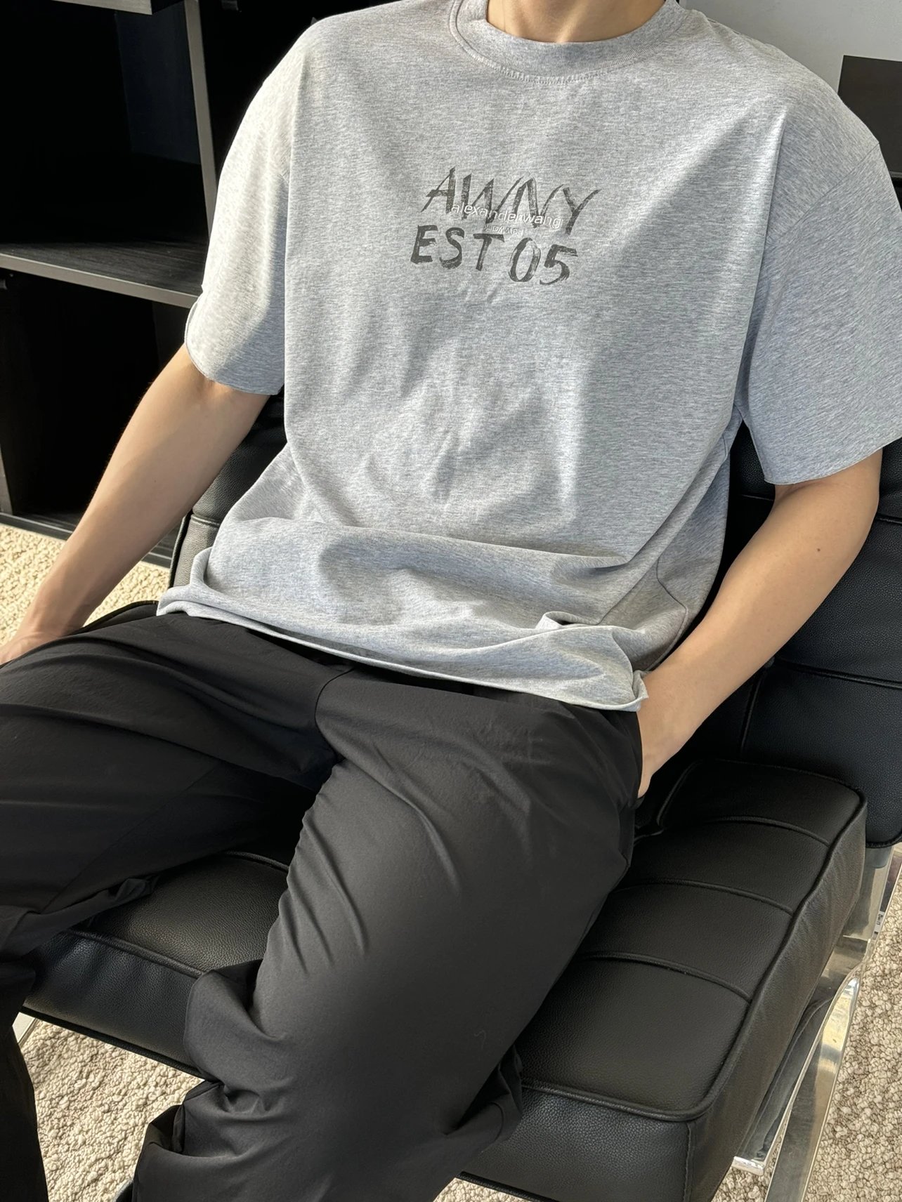 Item ID 8317 king alexander - Unisex loose graffiti logo short sleeves T shirt - Sa