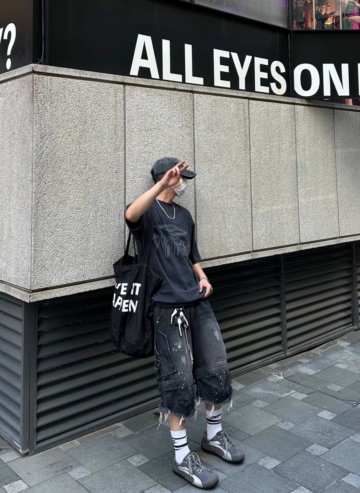 Item ID 8329 Paris 3M ruined short sleeves -“ Imported glue materials ” Oversized c