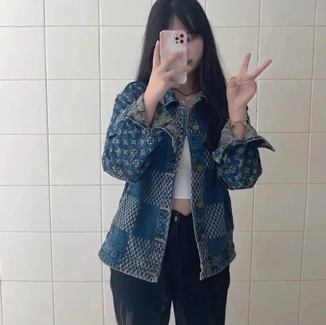 Item ID 8368 Advanced customization - floral bracelet - gold plated bracelet - Adju