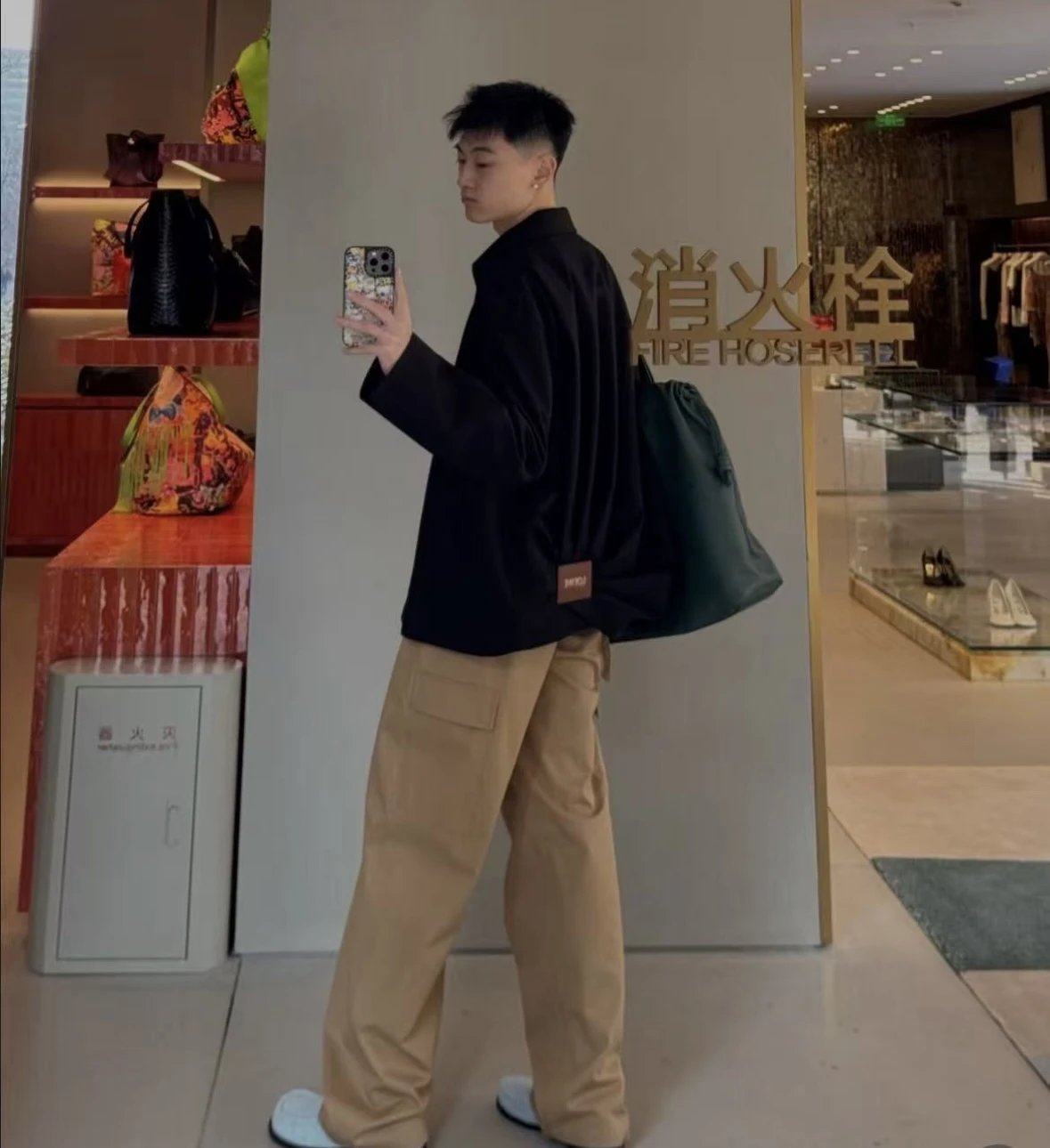 Item ID 8033 L0EWE-SS26-“ Imported leather ”“ Combed cotton twill ” Solid color