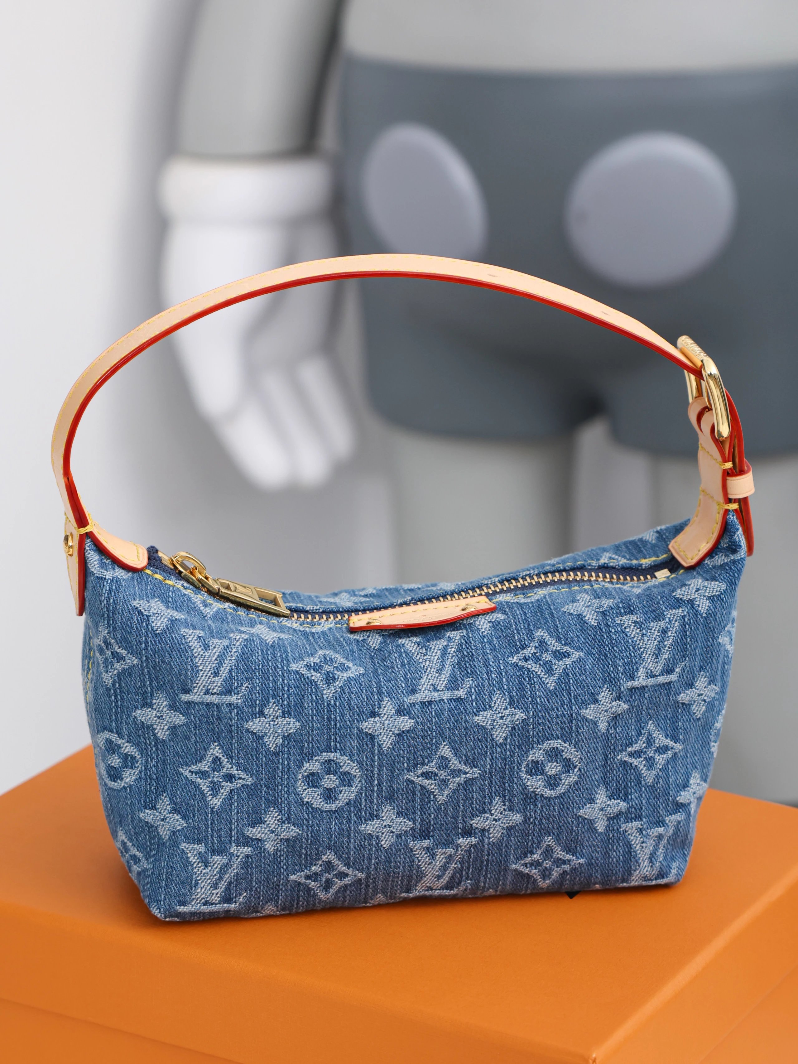 Item ID 8423 Advanced customization - Denim denim bag - Denim small lunch box handb