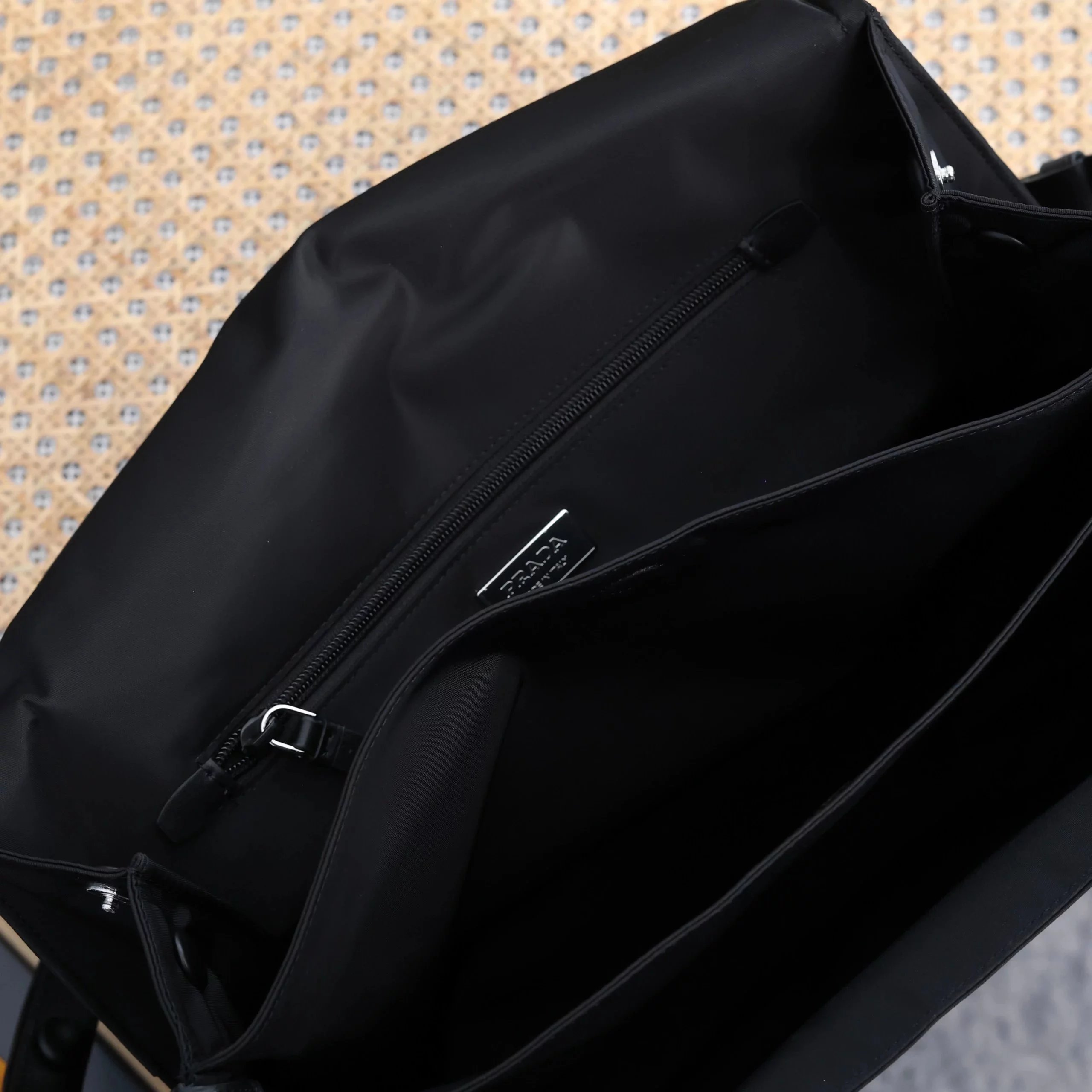 Item ID 8505 Prad invite collaboration - Retro flip bag, nylon bag, large briefcase