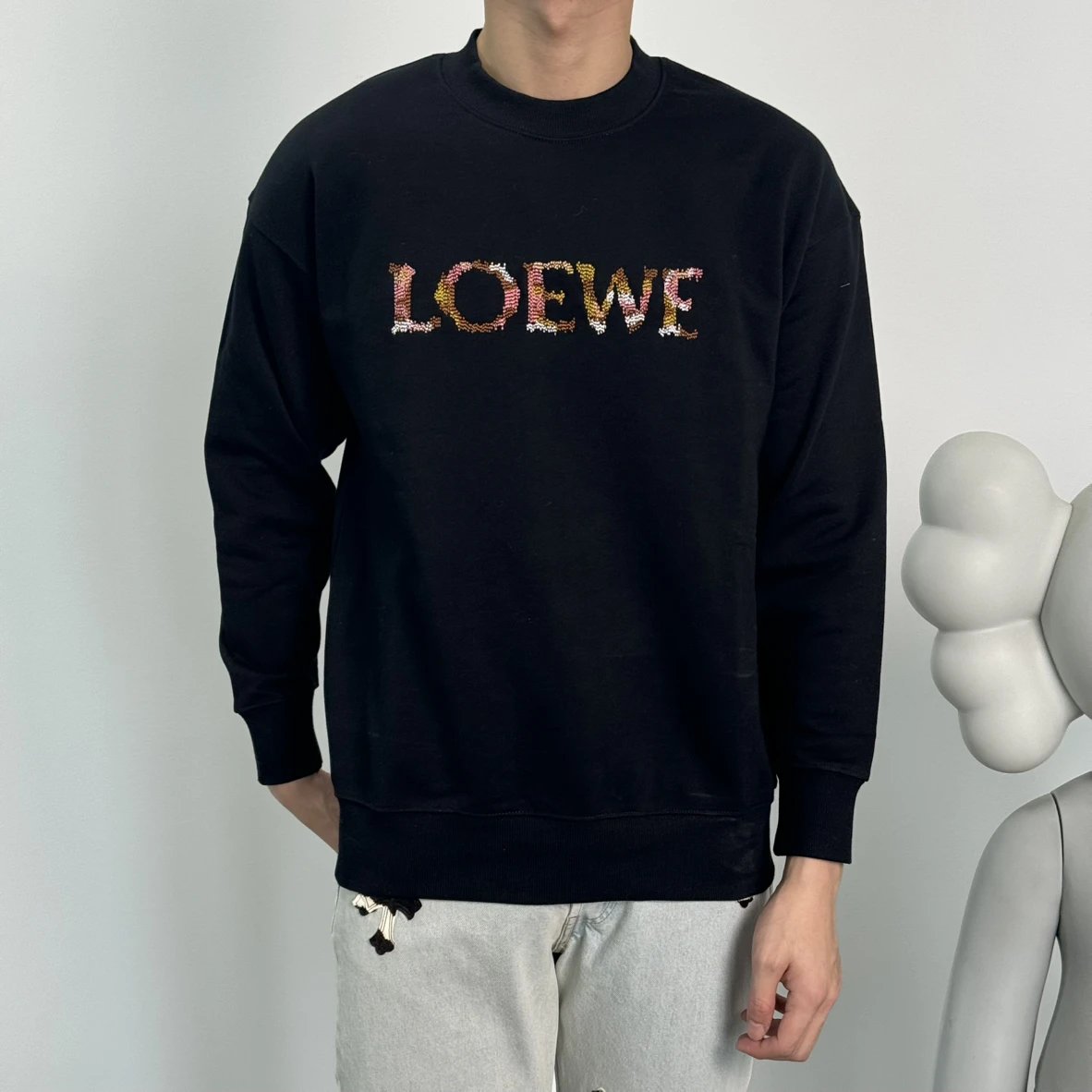 Item ID 8084 L0EWE- Colorful logo Hoodie “ Exclusive embroidery data ”SS25 Regular