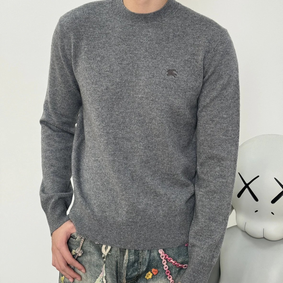 Item ID 8074 BBR Cashmere wool crew neck sweater “90% wool ➕10% Cashmere ”- Basulan