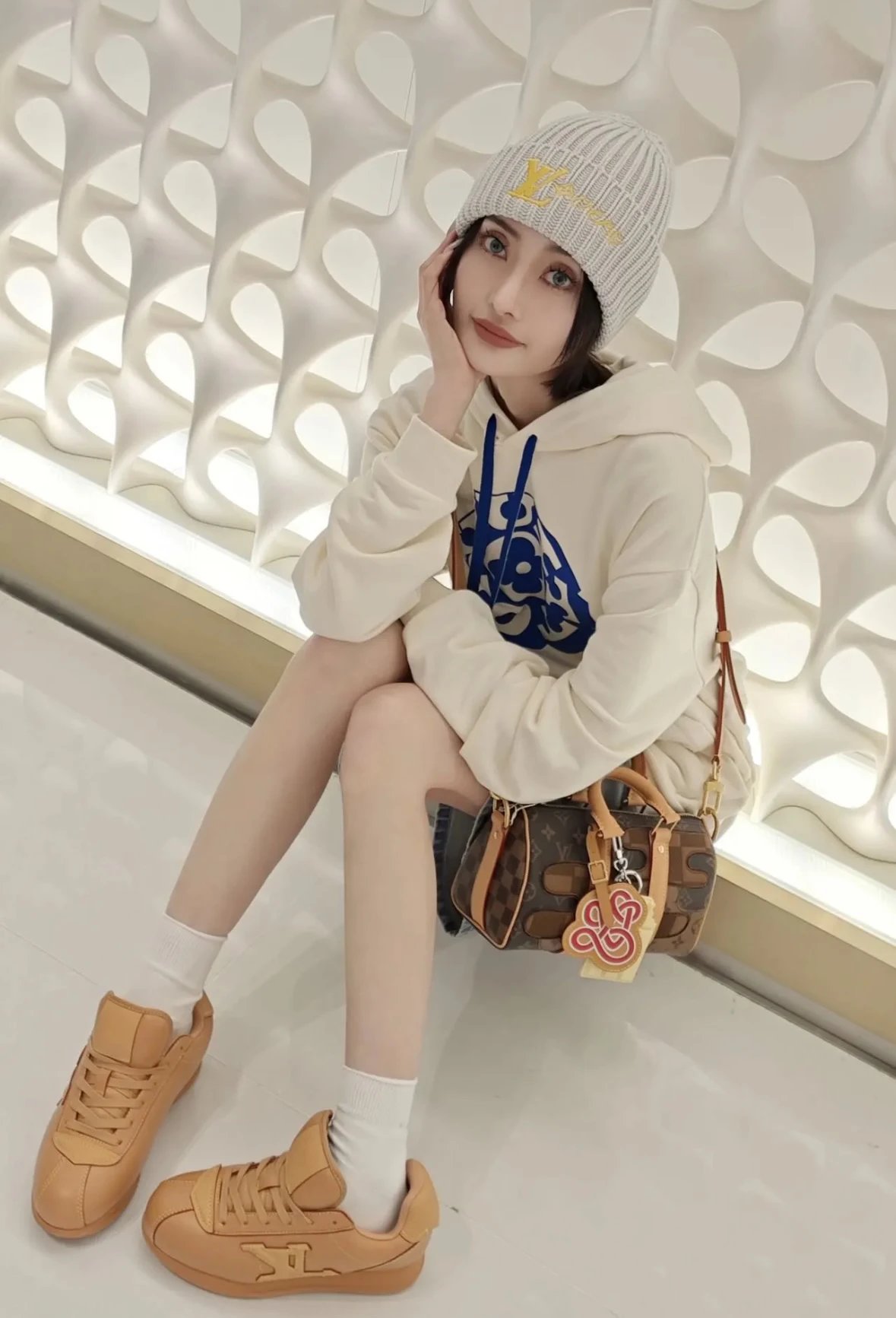 Item ID 8150 Nigo Joint model “ Film version ”FW25 letter print sweatshirt - Off-wh