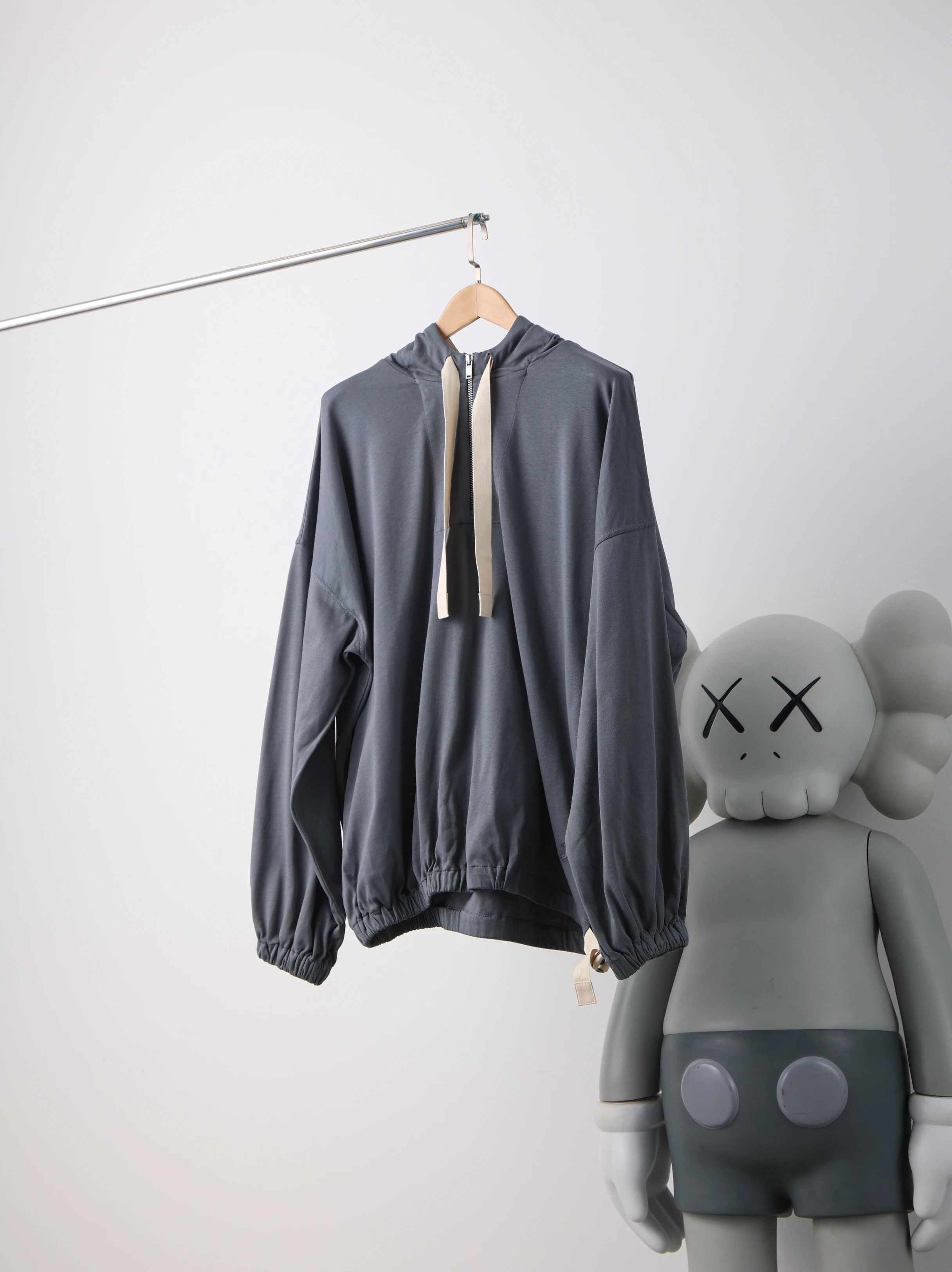 Item ID 8028 Jil-S@nder- gilsanda -2024ss- Half-zip web hoodie -Oversize Version