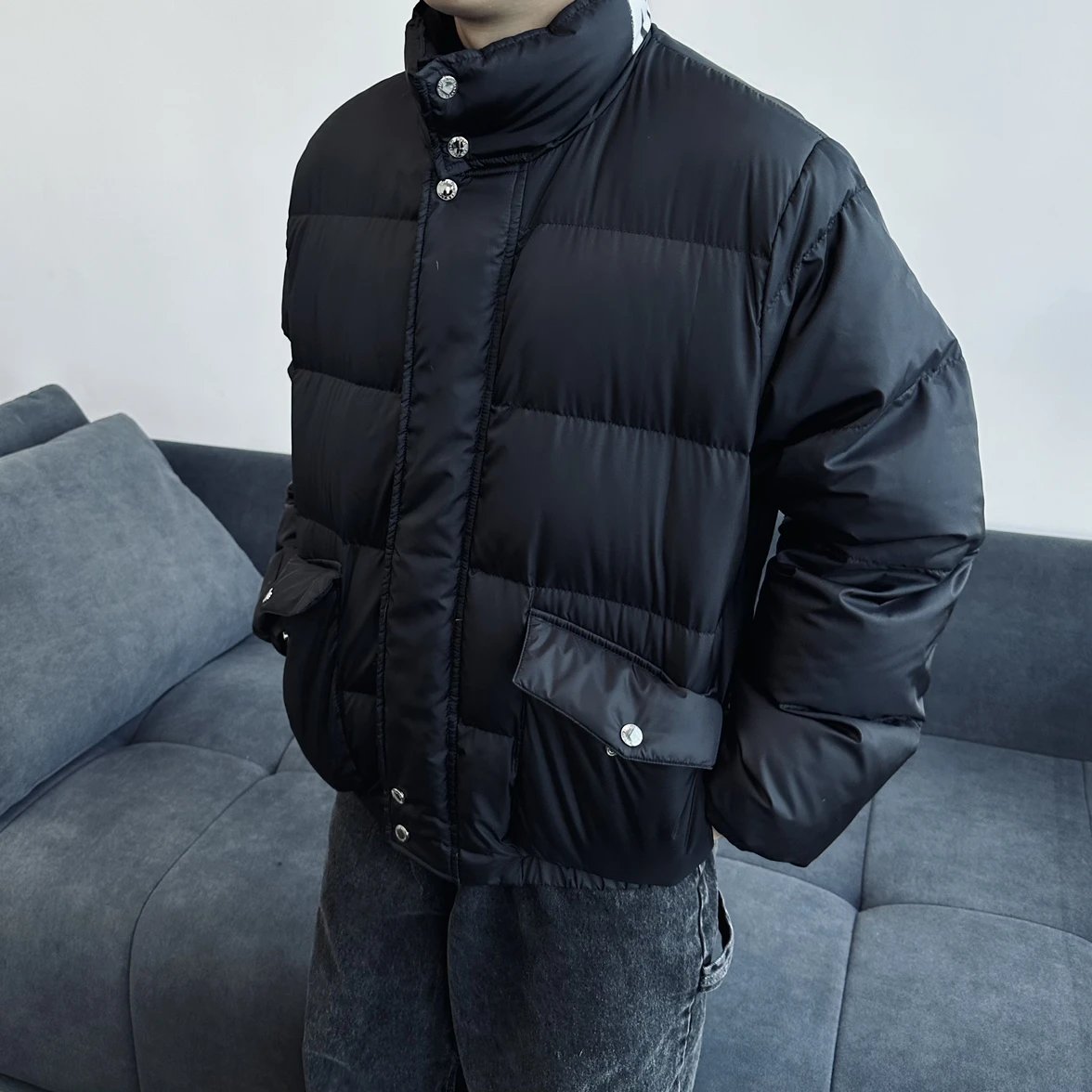 Item ID 8130 McQueen-2023FW - Stand up Down Jacket - Back Collar with Inked Letter