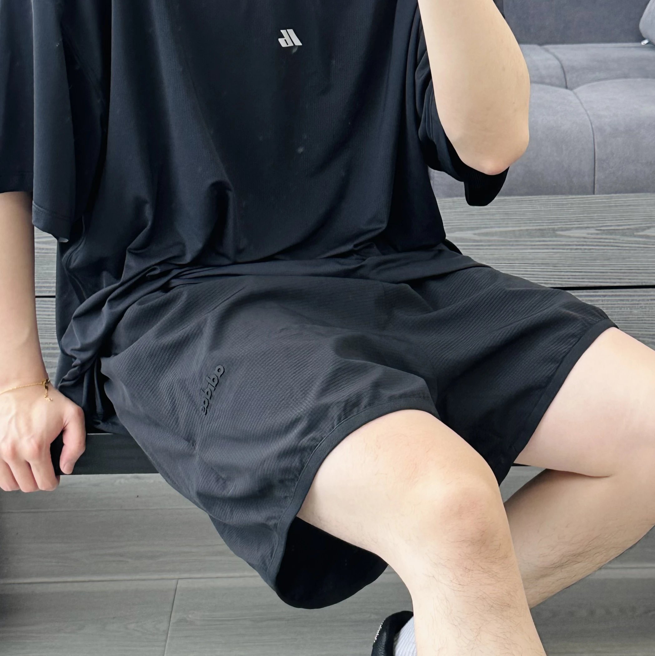 Item ID 8235 Fear-of-God-FOG-x-Adid@s-Athletics- Co branded series sports shorts -