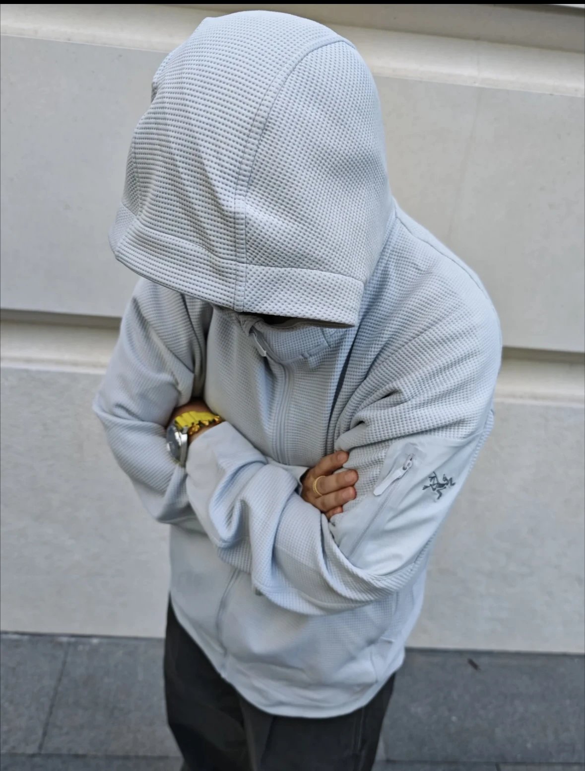Item ID 8051 Olera- Two colors - waffle embroidery logo Windproof, breathable, warm