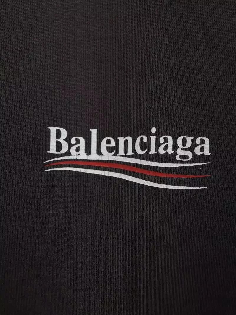 Item ID 8291 Balenciag-2022fw - Wave Cola Short Sleeve - Dark Brown - Damaged Proce
