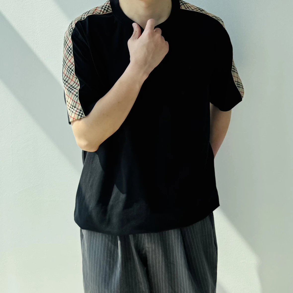 Item ID 8297 Burberr-BBR-2024ss- Shoulder check web short sleeves - Short sleeves w