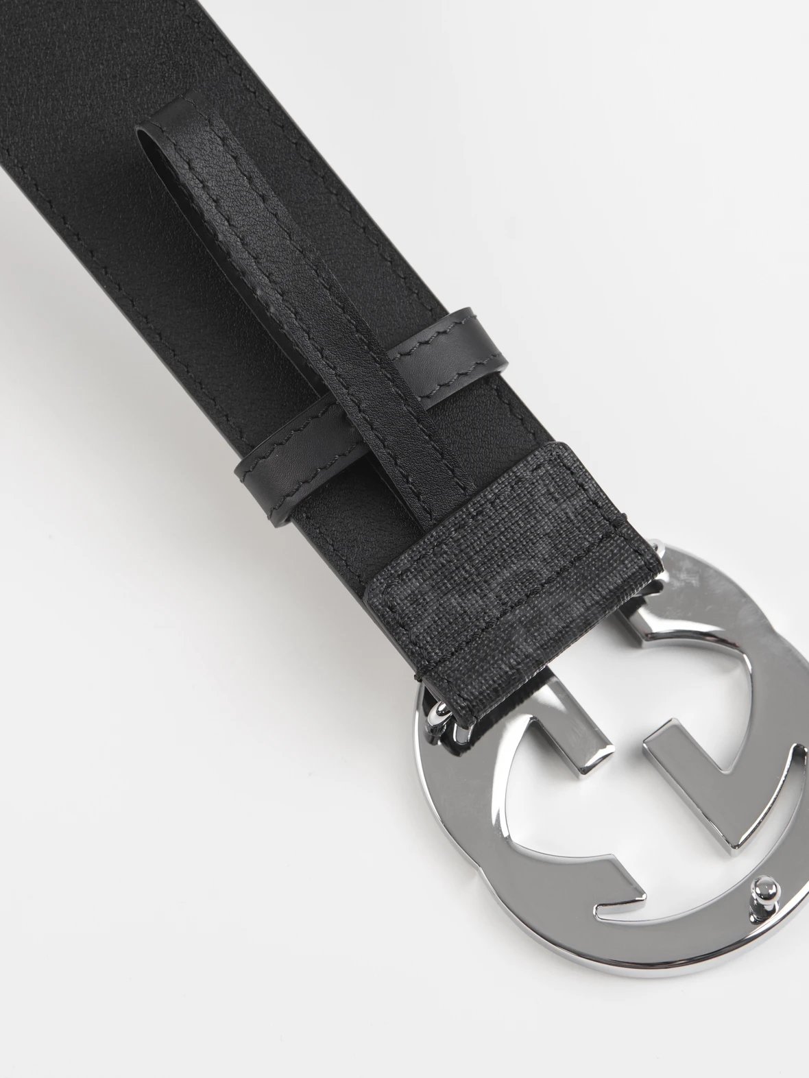 Item ID 8397 GUCC1 pair G“ High-end hardware ” Canvas leather belt with buckle - Me