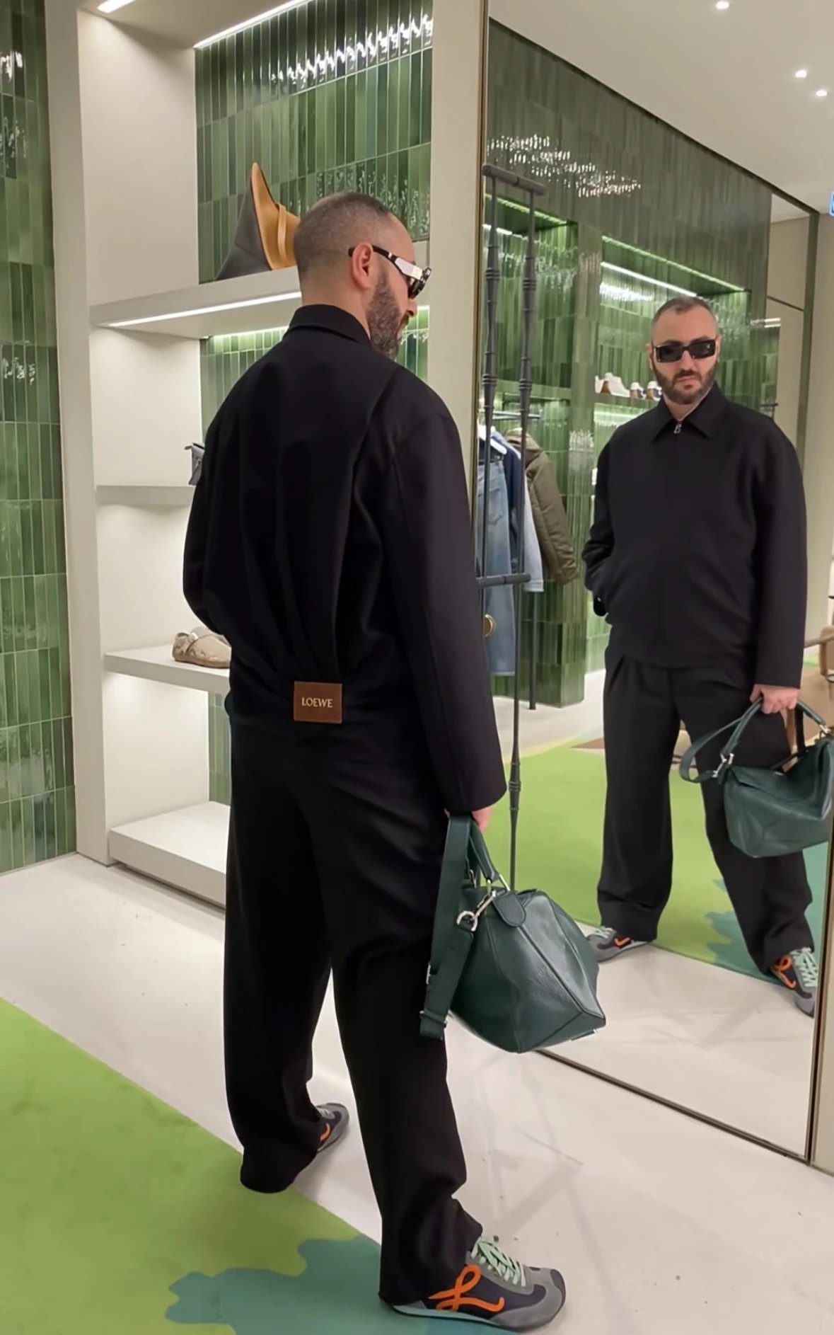 Item ID 8033 L0EWE-SS26-“ Imported leather ”“ Combed cotton twill ” Solid color