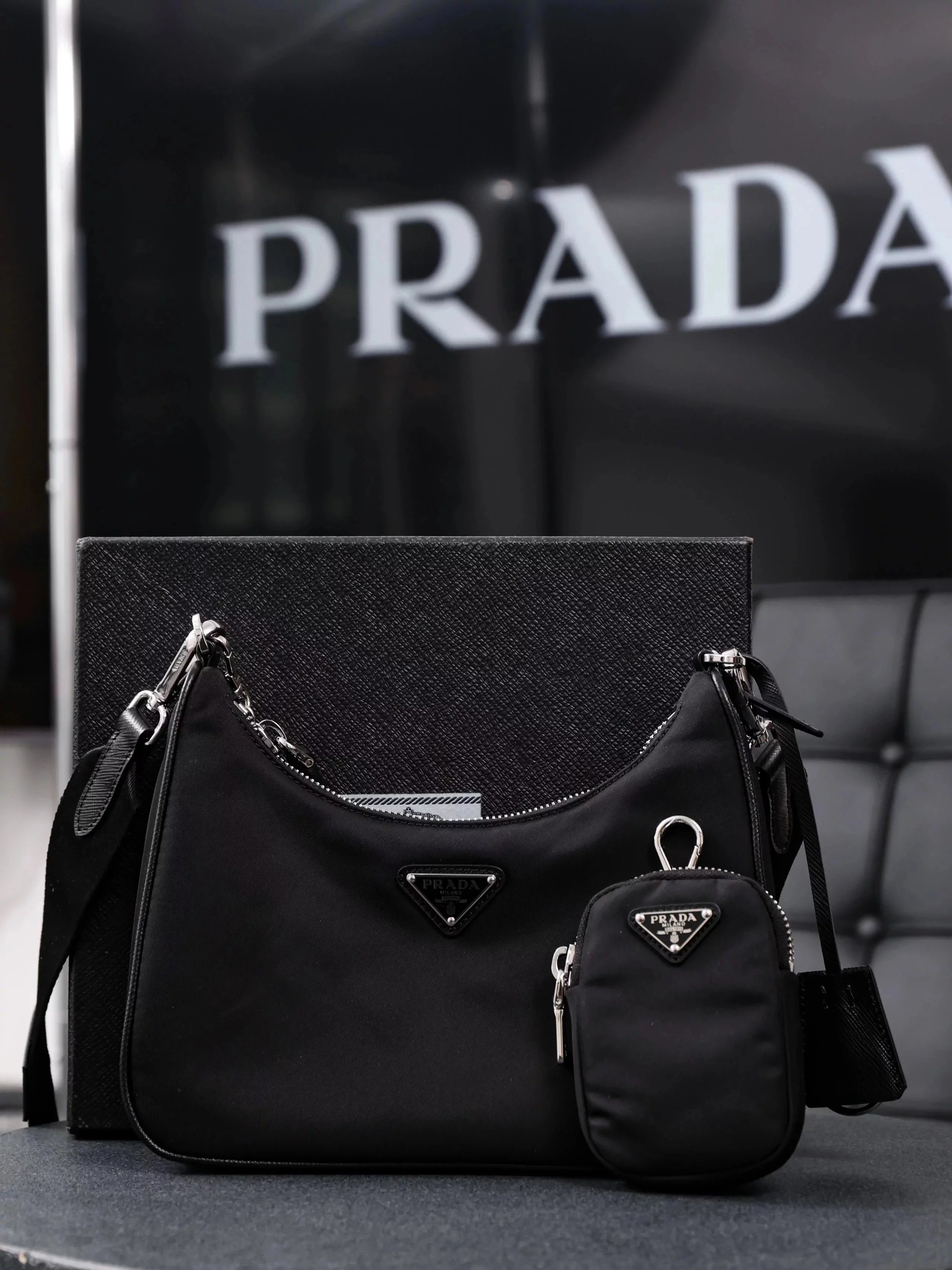 Item ID 8507 Prad- Prada -Re-nylon series - 3 in 1 women's bag - Miss Re-Edition200
