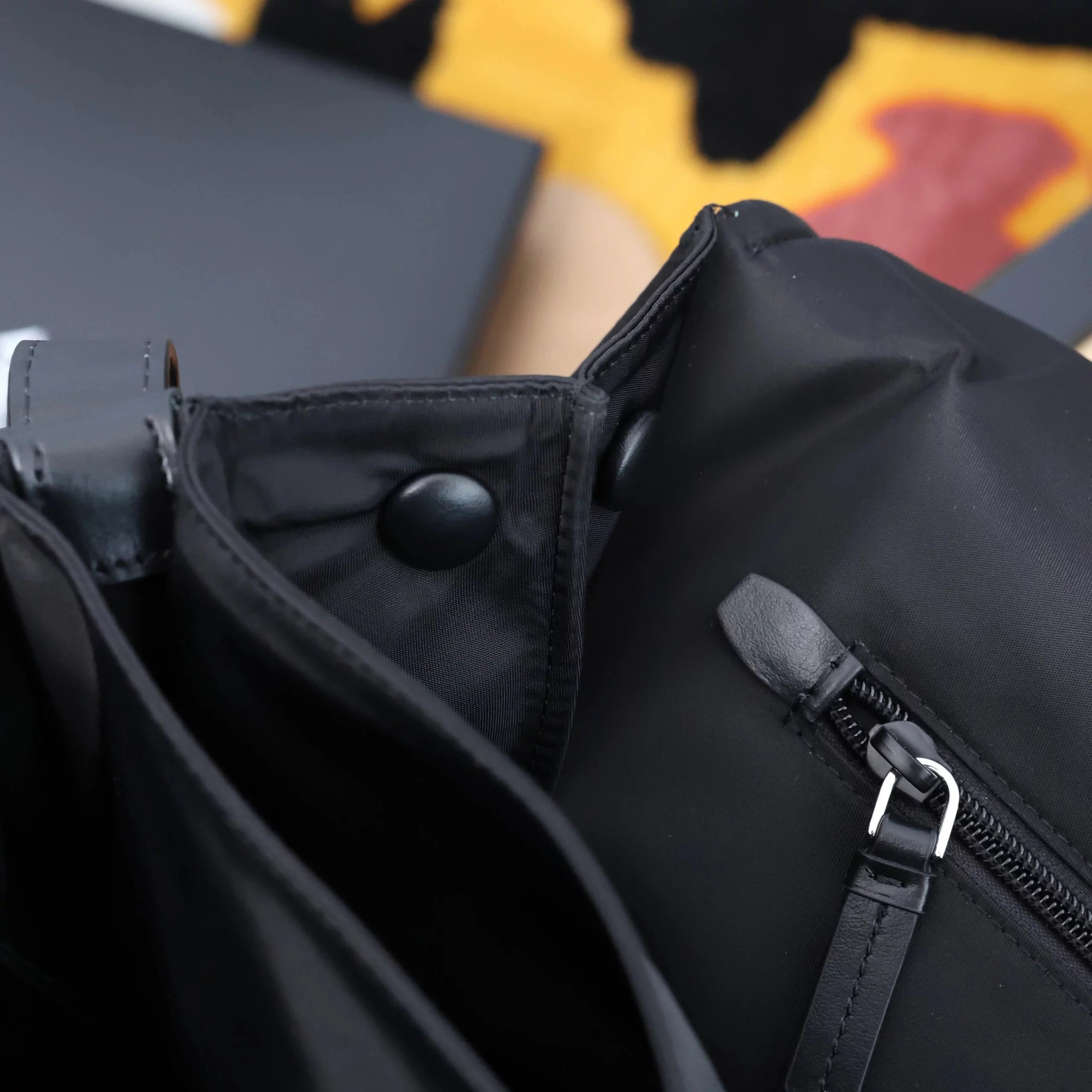 Item ID 8505 Prad invite collaboration - Retro flip bag, nylon bag, large briefcase