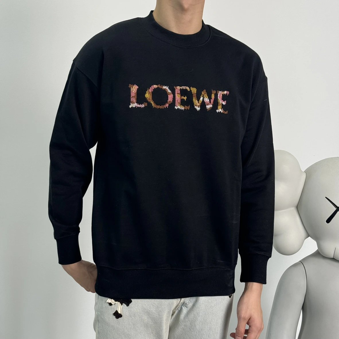 Item ID 8084 L0EWE- Colorful logo Hoodie “ Exclusive embroidery data ”SS25 Regular