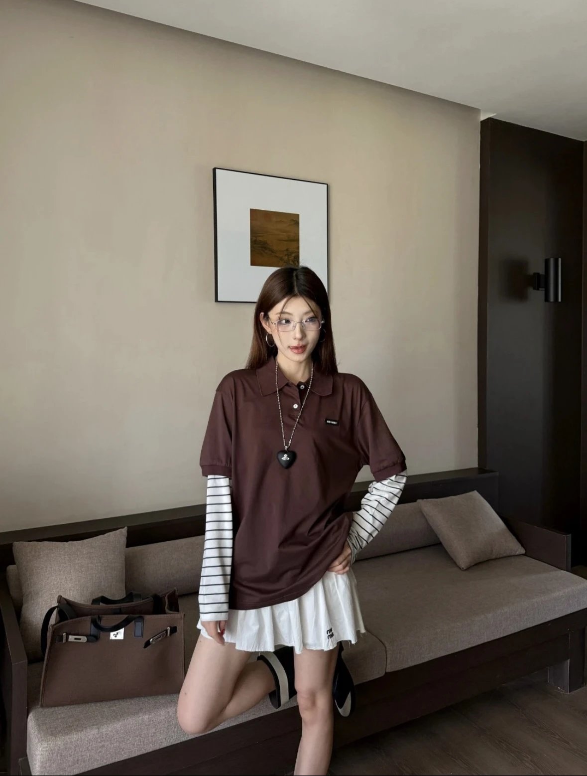 Item ID 8184 M1U-M1U Miu Miu long sleeves “60 Double combed cotton ” Relaxed fit Po