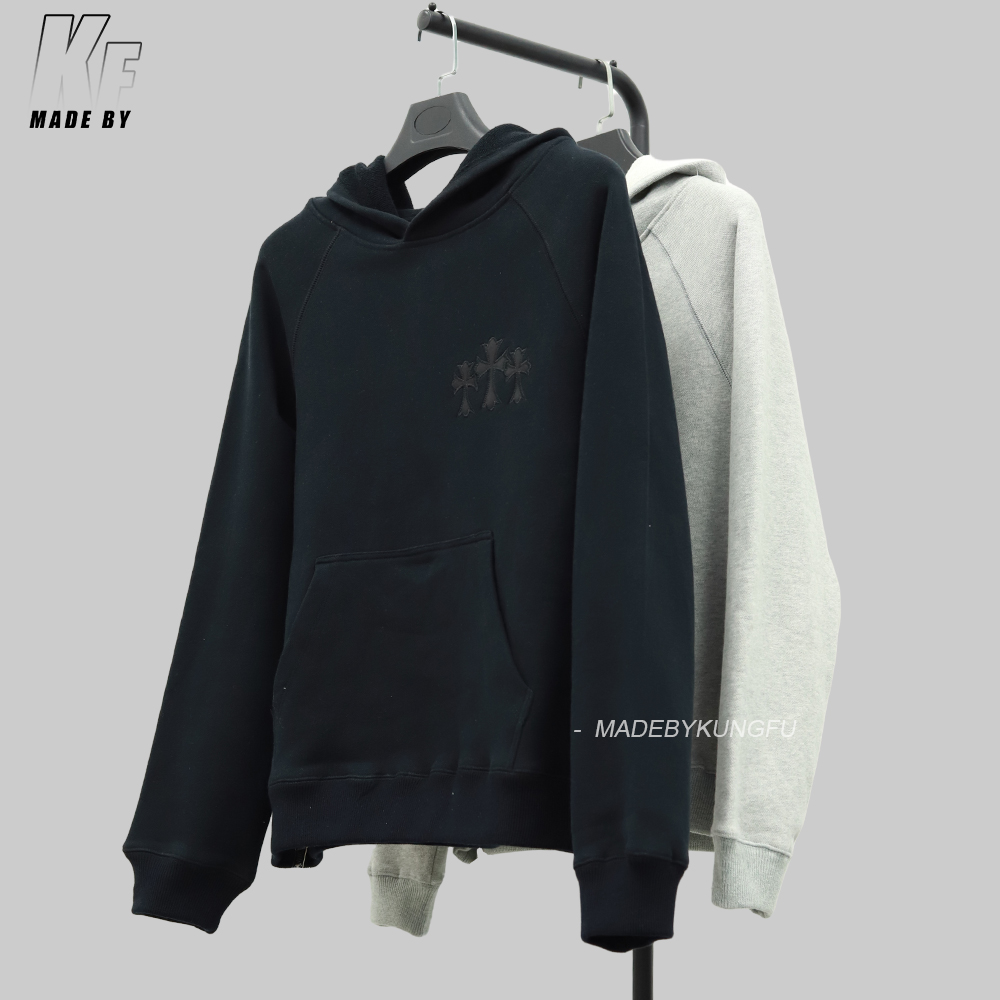 CH克罗心十字连帽卫衣 灰色