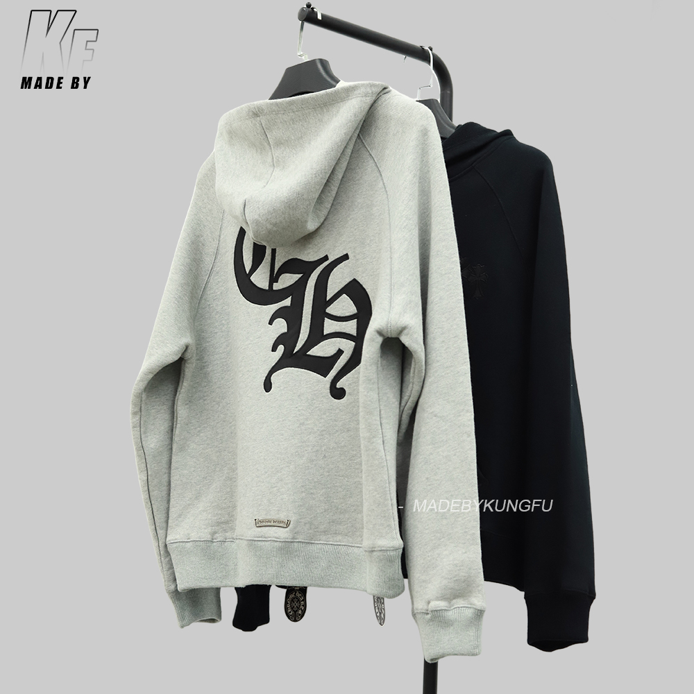 CH克罗心十字连帽卫衣 灰色