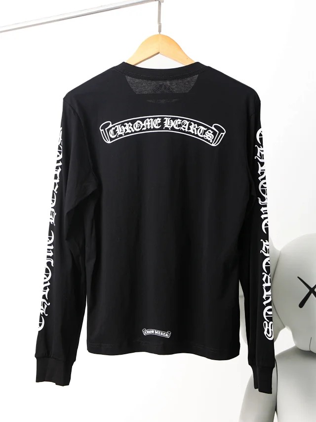 CH Letter print round neck pullover long sleeve