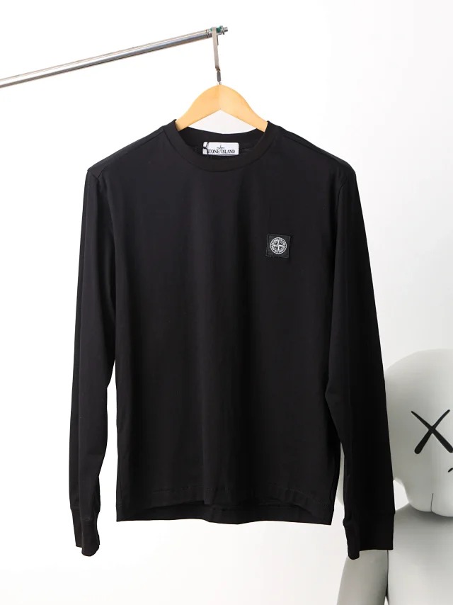 SI Logo round neck knitted long sleeved shirt