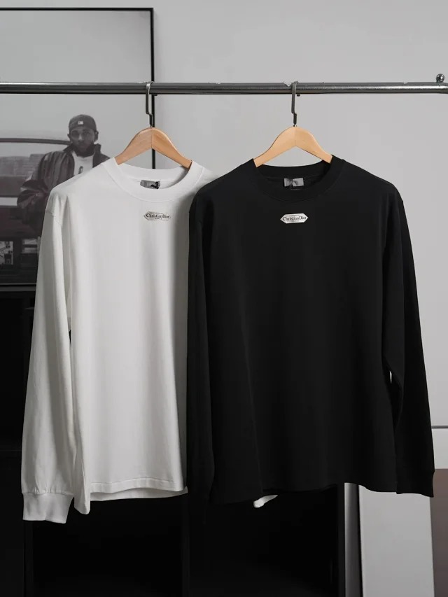 Dior CD Flat knit long sleeved T-shirt