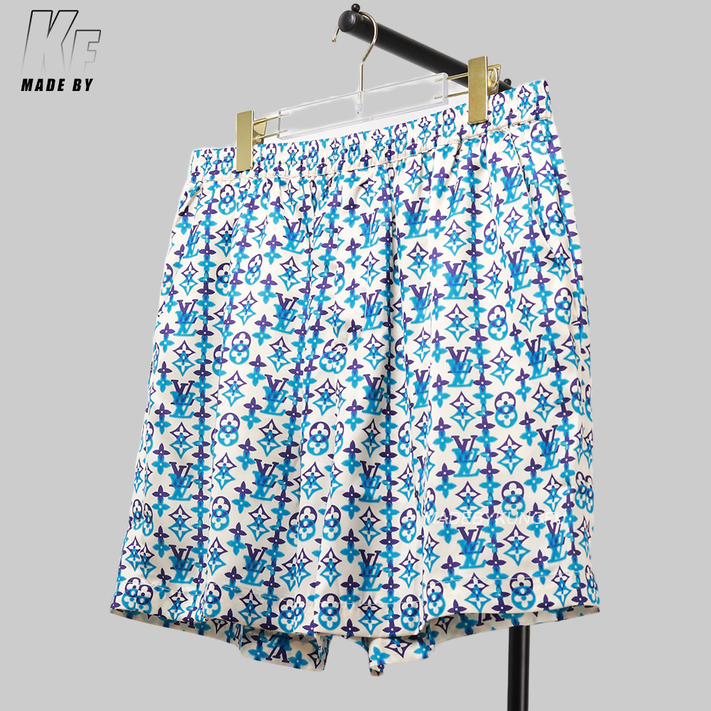 1V mulberry silk blended shorts